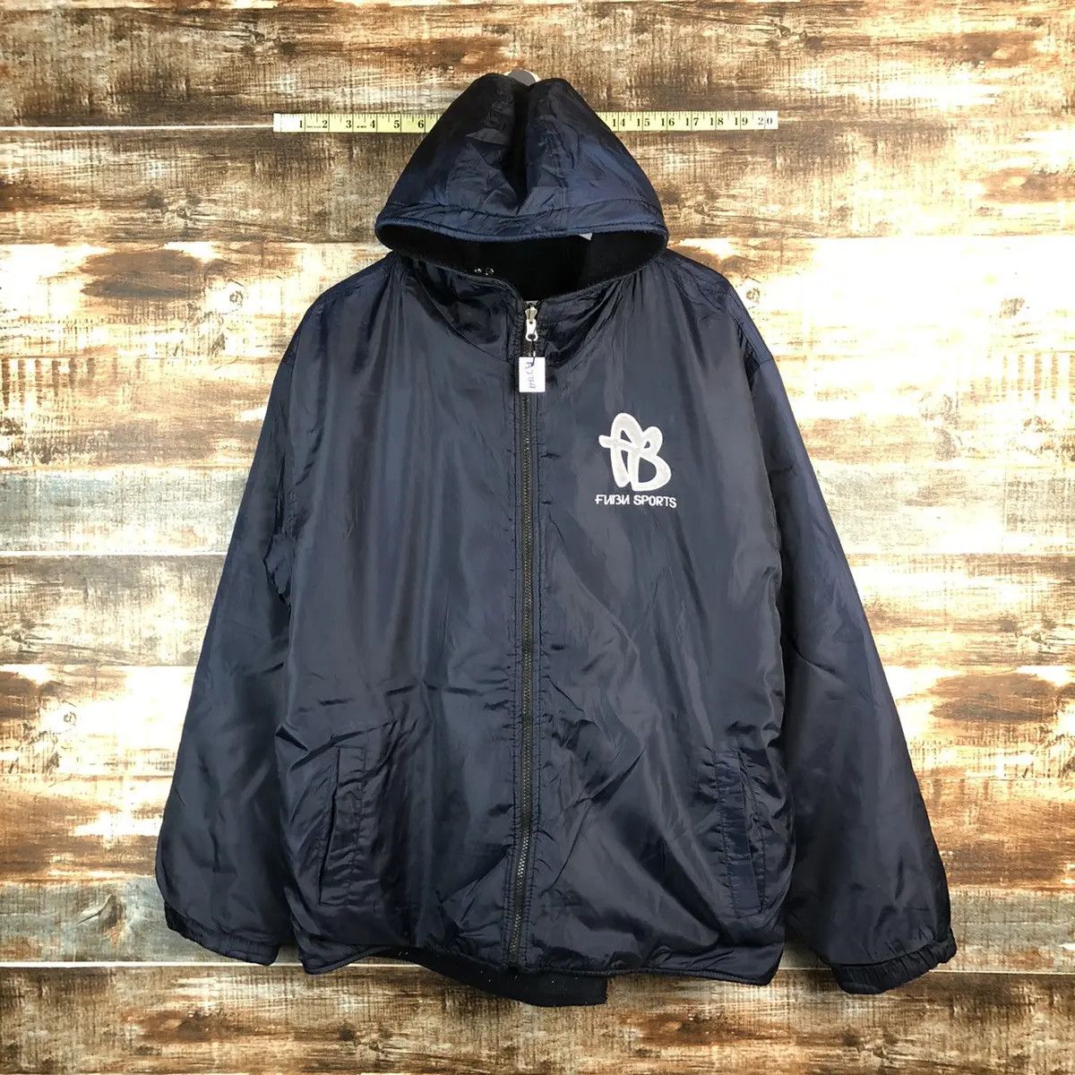 Fubu Fubu Sports Dark blue Hoodie windbreaker #A2369 Size US XL / EU 56 / 4 - 5 Thumbnail