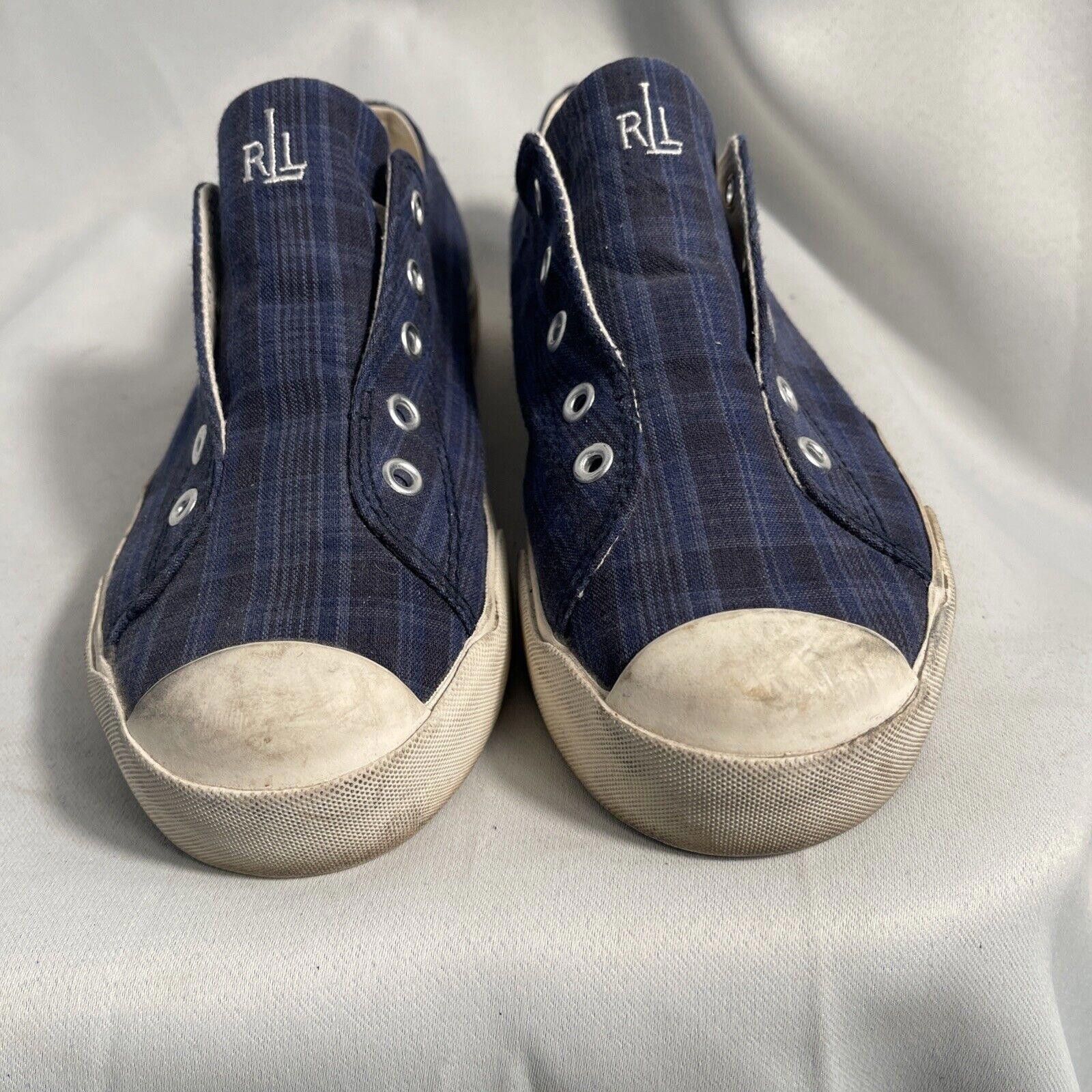 Lauren Ralph Lauren Lauren Ralph Lauren Women's Blue/Gr Plaid Canvas Shoes 6B Size US 6 / IT 36 - 3 Thumbnail