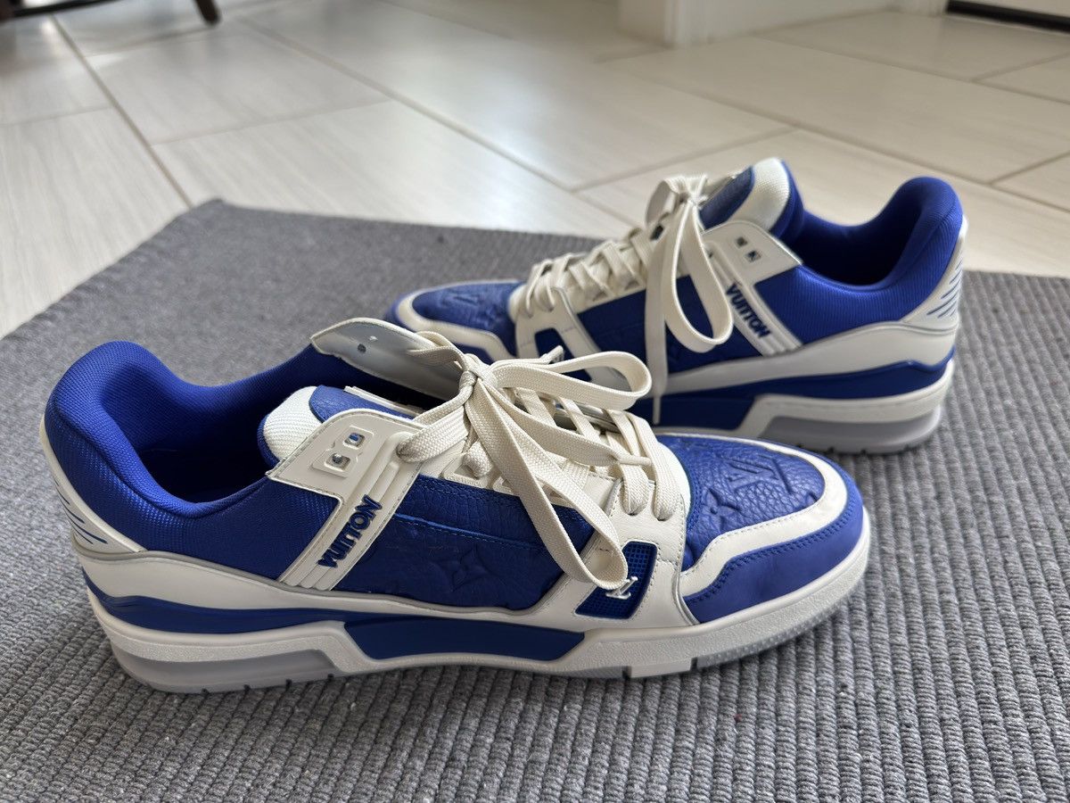 Louis Vuitton LV Trainer 'Gaston Blue' – Virgil Abloh 'Colormania capsule' Size US 10.5 / EU 43-44 - 9 Thumbnail