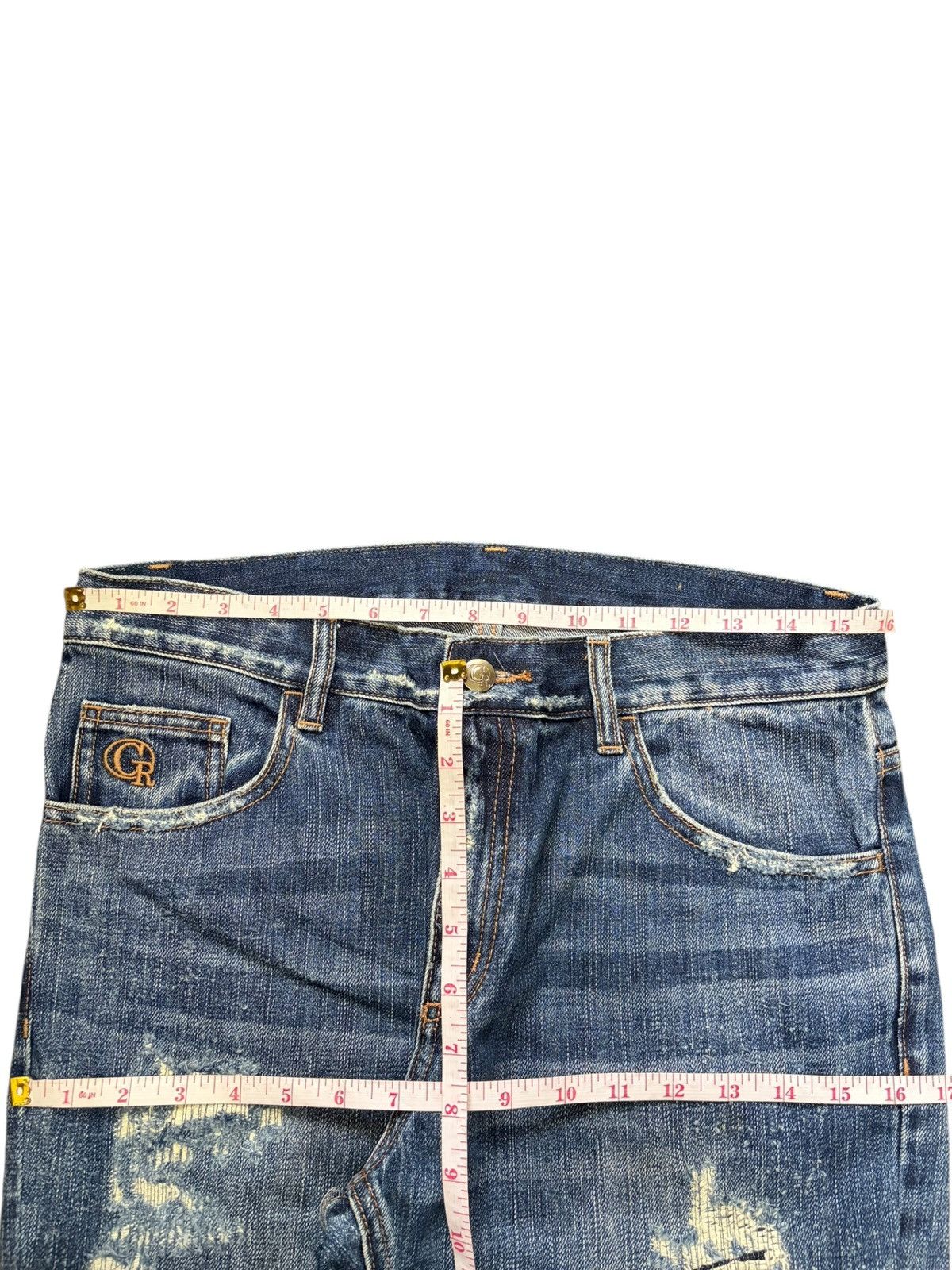Kapital Vintage Japanese Brand Sashiko Distressed Jeans Size 31" - 6 Thumbnail