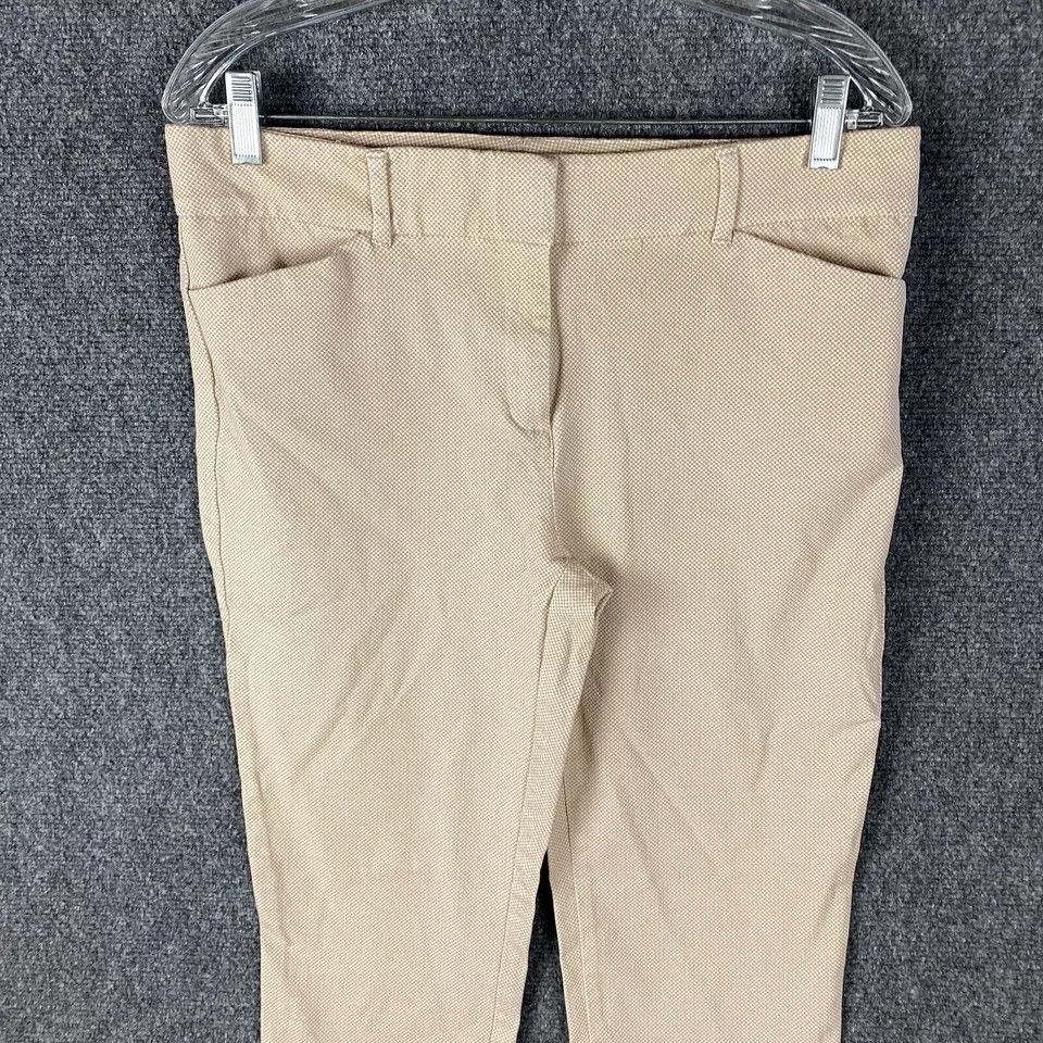 Other New York & Company Pants Women's Size 12 Capri Beige Cotton Size 34" / US 12 / IT 48 - 2 Thumbnail