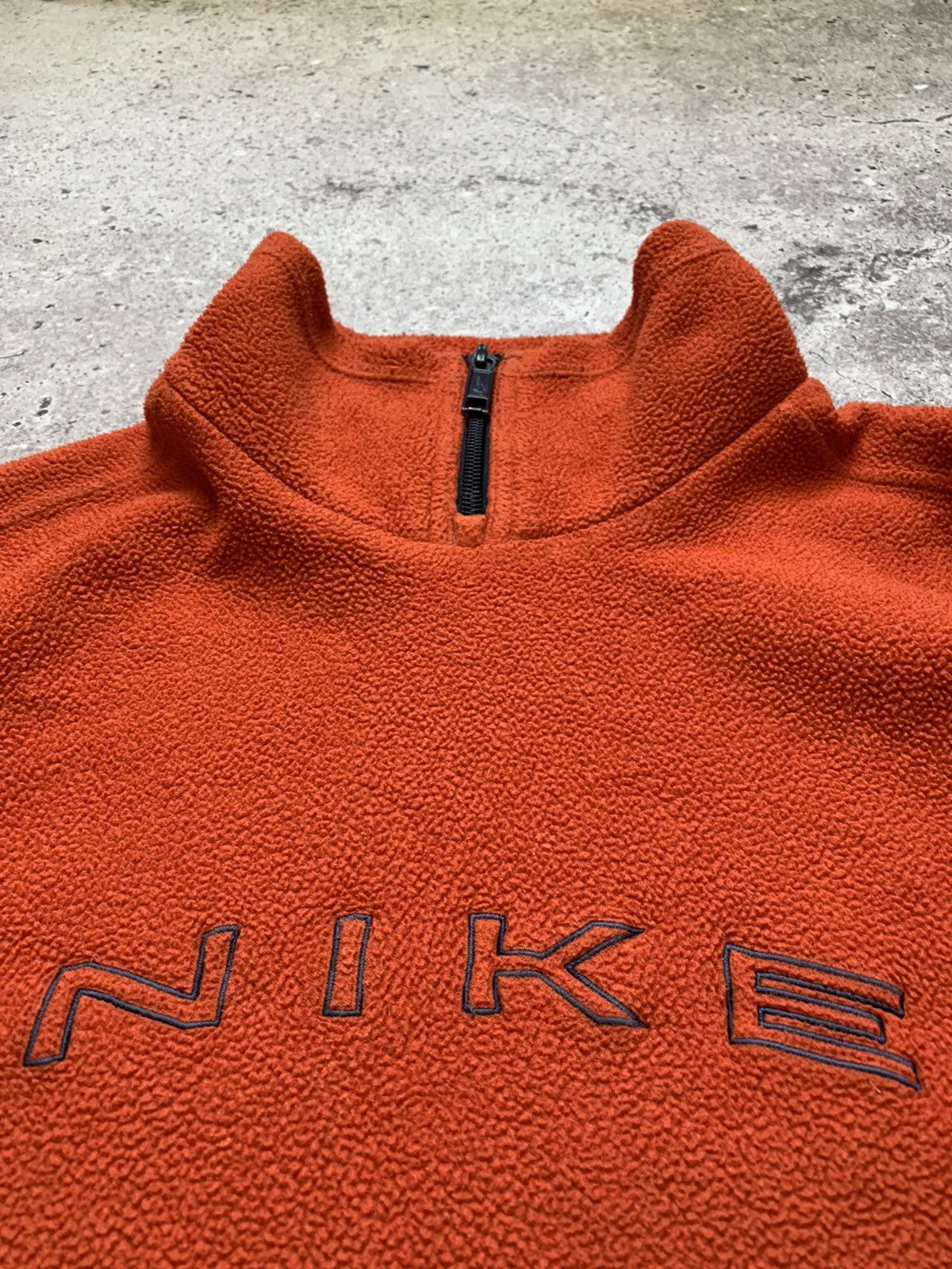 Nike × Vintage 🔥00’s Nike Retro Fleece Boxy Sweatshirt Y2K Ninja Jacket Size US S / EU 44-46 / 1 - 4 Thumbnail