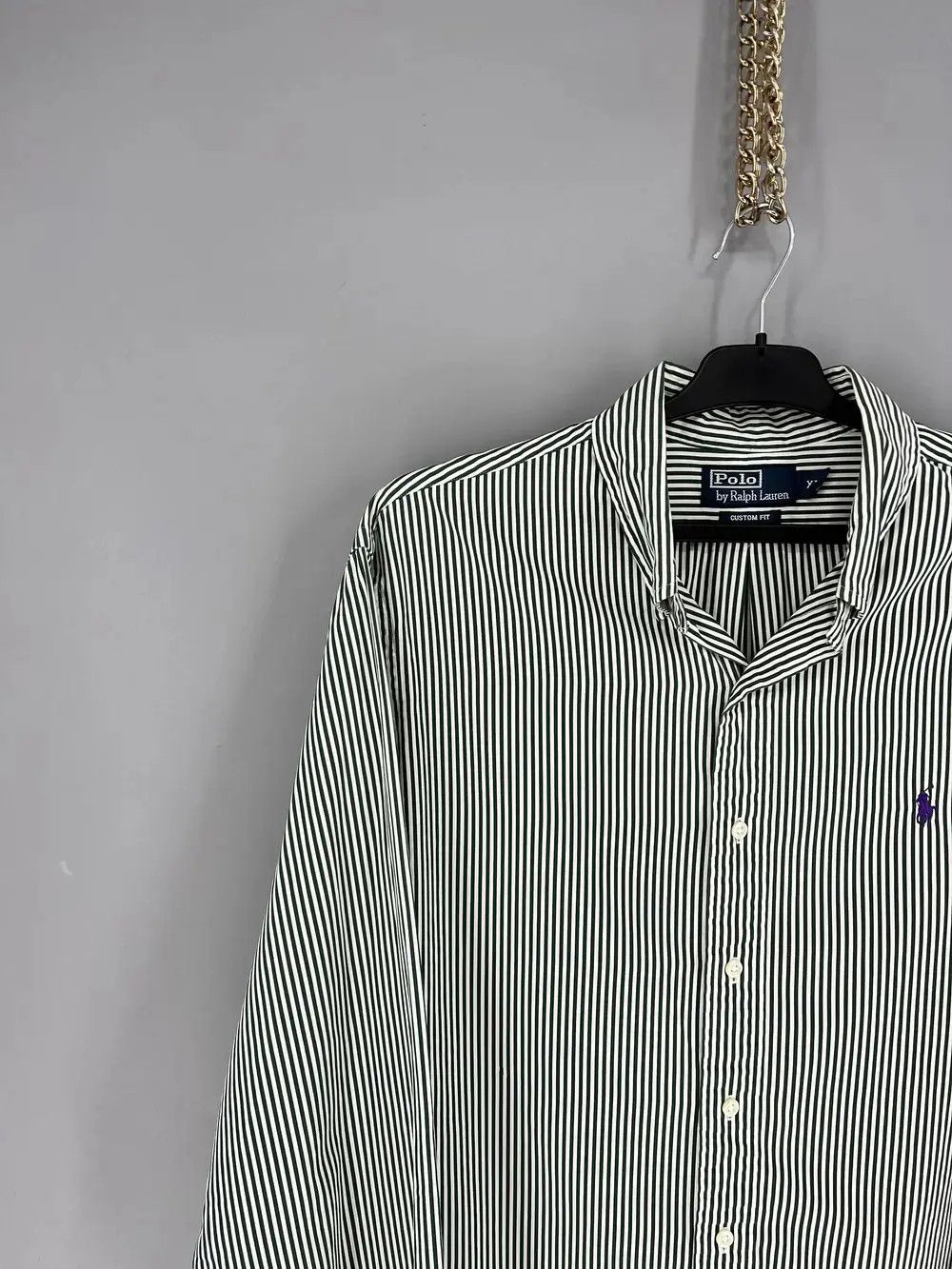 Polo Ralph Lauren Vintage striped shirt polo Ralph Lauren size XL rare Size US XL / EU 56 / 4 - 4 Thumbnail