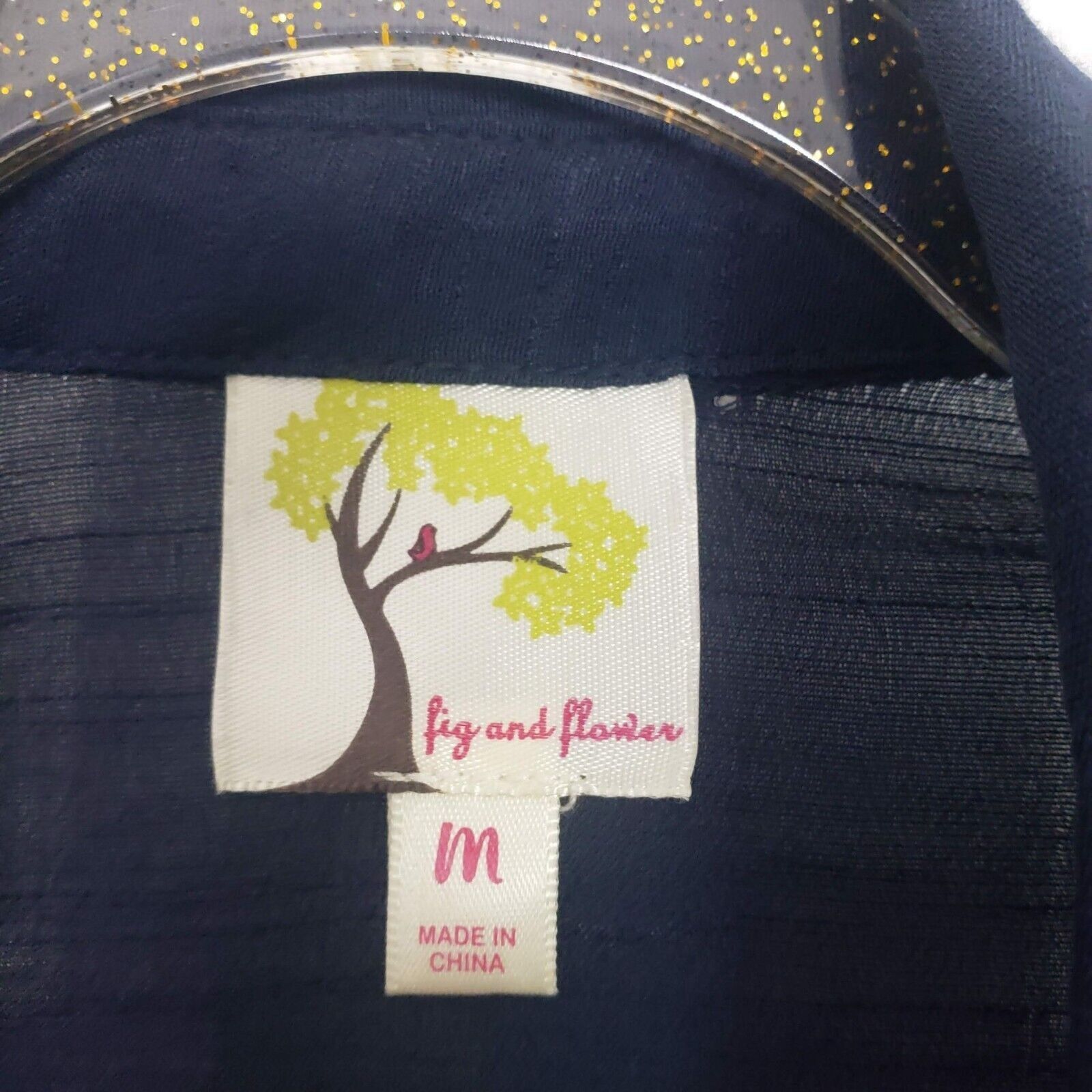 Designer Fig & Flower Emboidered Shirt Womens Size Medium Blue Floral Size M / US 6-8 / IT 42-44 - 5 Thumbnail
