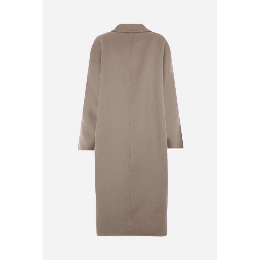 Prada PRADA Beige Embroidered Cashmere Single-Breasted Coat New & Size M / US 6-8 / IT 42-44 - 2 Thumbnail