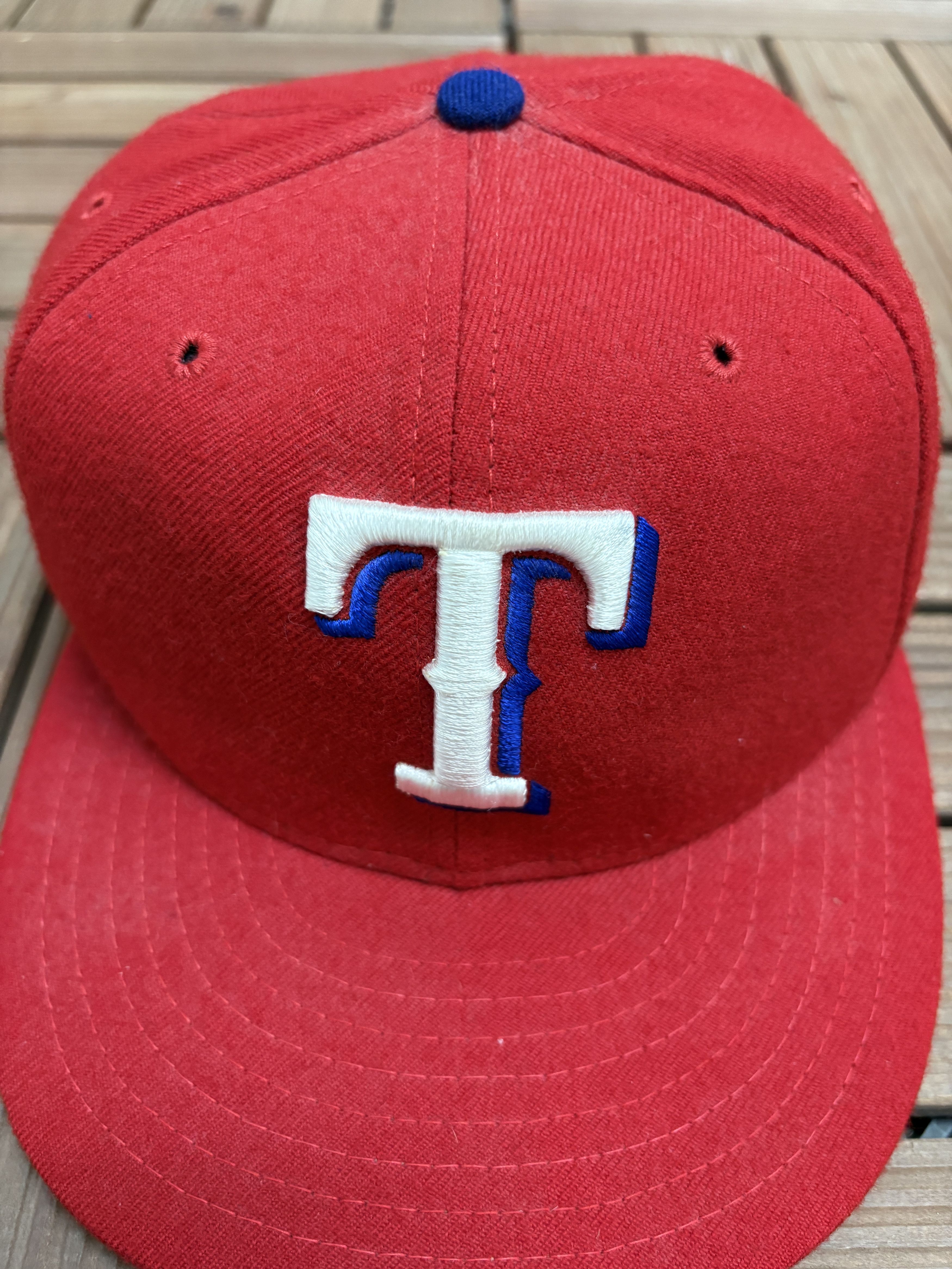New Era Texas Rangers Vintage Made in USA Wool Hat Cap Size ONE SIZE - 3 Thumbnail