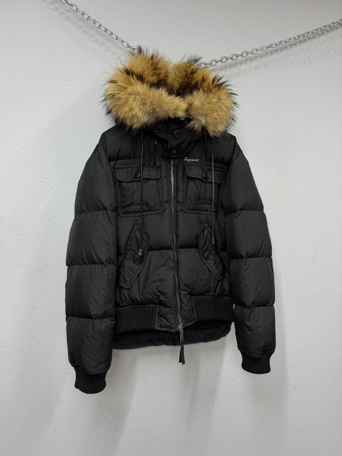 Dsquared2 Dsquared2 Down Puffer Jacket Real Fur Cropped Jacket Size US M / EU 48-50 / 2 - 6 Thumbnail