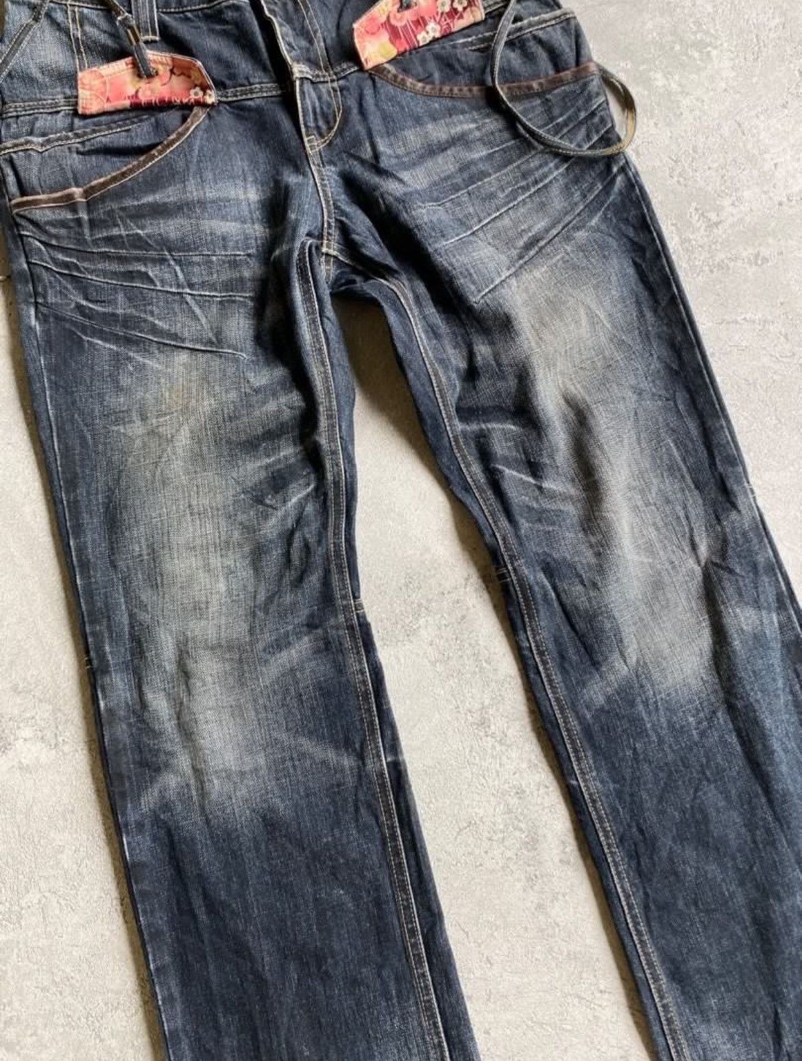 Japanese Brand × Le Grande Bleu (L.G.B.) × PPFM PPFM Bondage Y2K Denim Pants Size US 33 - 11 Thumbnail