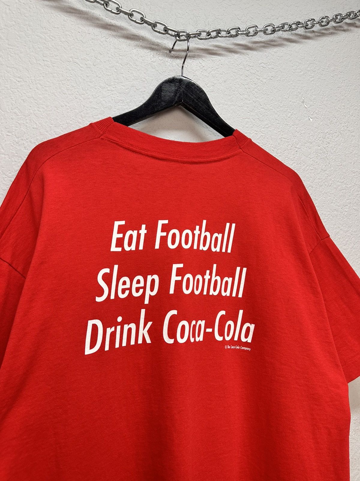 Coca Cola UEFA 1996 Euro Vintage 96 Coca Cola England Football Soccer Size US XL / EU 56 / 4 - 10 Thumbnail