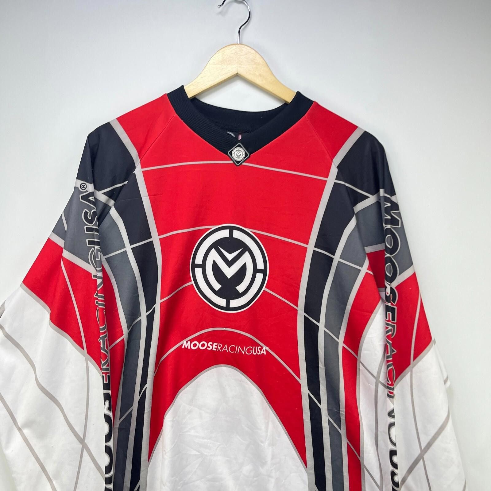 Other Vintage 90s Moose Racing USA Racing Long Sleeve Shirt Medium Size US M / EU 48-50 / 2 - 2 Thumbnail