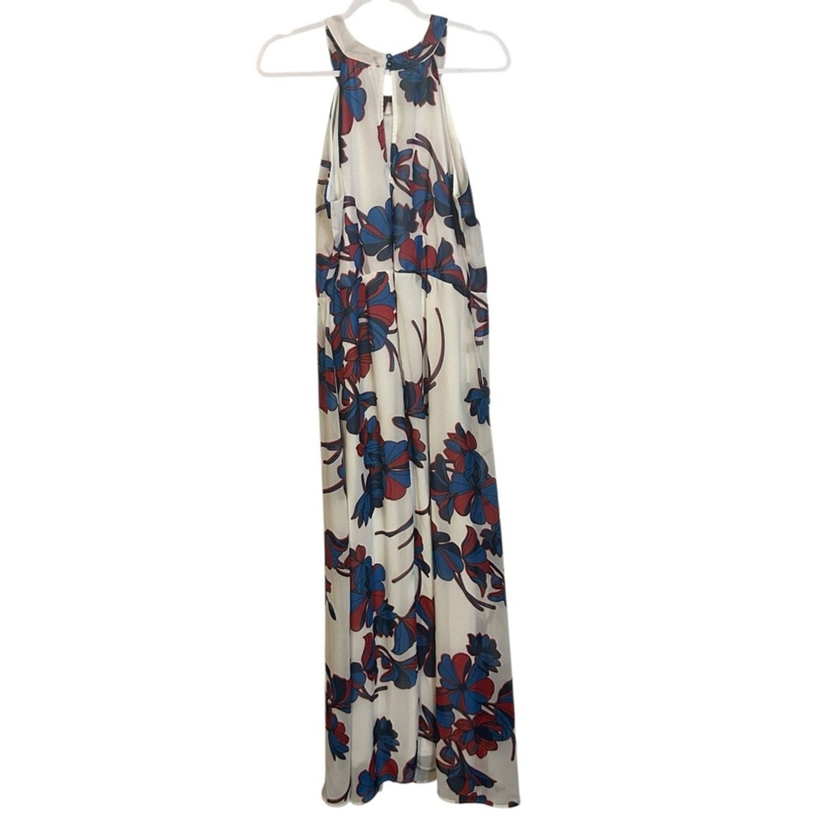 Other C brand Blue Red Halter Sundress key hole pleats slip Size L Size L / US 10 / IT 46 - 5 Thumbnail