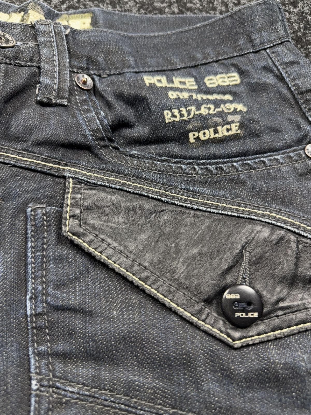 Japanese Brand Y2K Japanese Police G-Star style 00s Retro Dark Denim Jeans Size US 32 / EU 48 - 12 Thumbnail