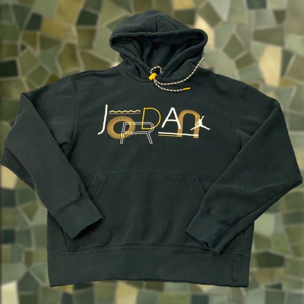 Jordan Brand Nike Air Jordan Legacy 2 Hoodie Mens Small Black Fleece Sweatshirt Sweater Size US S / EU 44-46 / 1 - 1 Thumbnail
