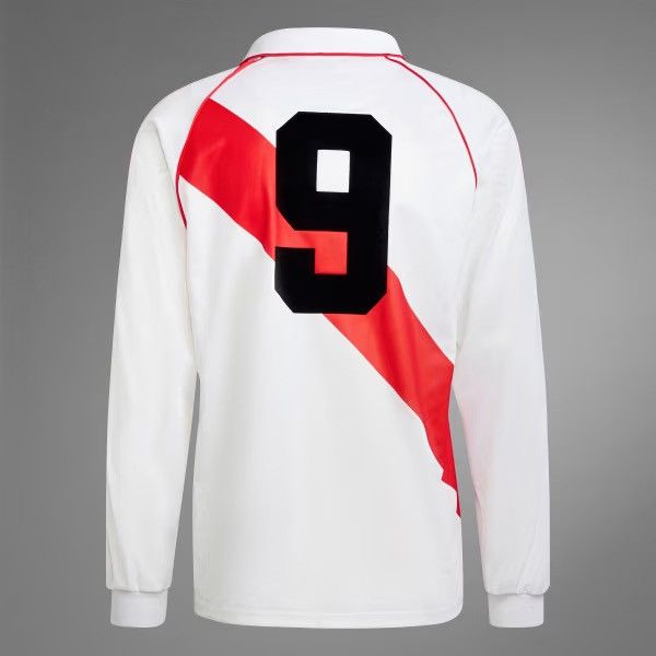 Adidas Adidas River Plate #9 1994 Retro Jersey White Long Sleeve Size US S / EU 44-46 / 1 - 2 Thumbnail