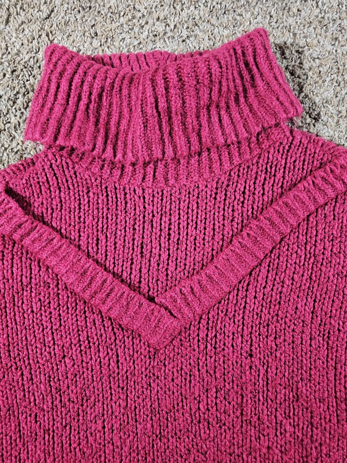 Nine West Nine West Pink Cable Knit Cowlneck Sweater Small Size S / US 4 / IT 40 - 2 Thumbnail