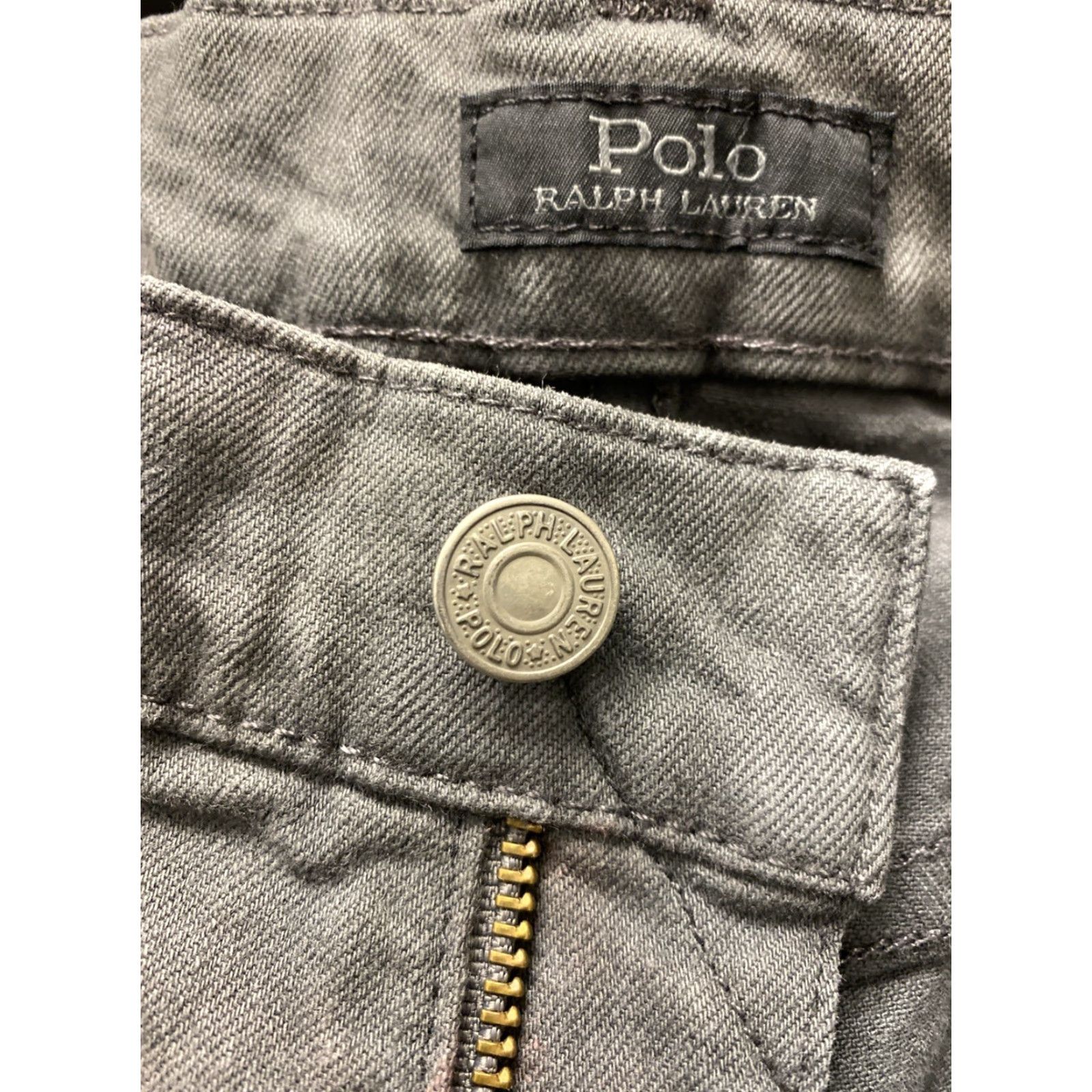 Polo Ralph Lauren VINTAGE Polo Ralph Lauren Jeans Men’s Slim Fit 40x30 Gray Denim 90s Hip Hop Casual Size 27" / US 4 / IT 40 - 5 Thumbnail