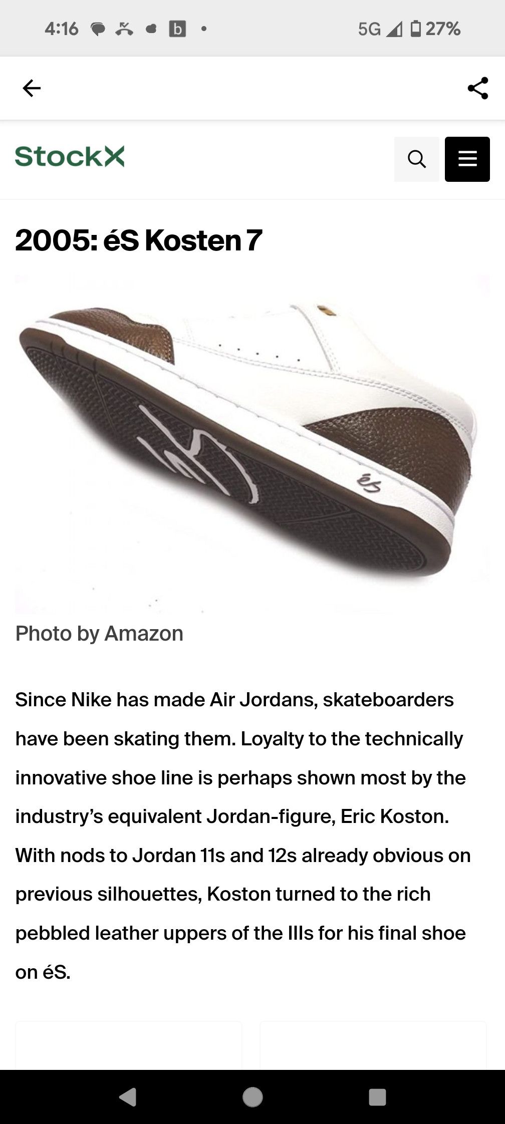 eS Eric Kost eS Koston 7 Size US 8.5 / EU 41-42 - 6 Thumbnail
