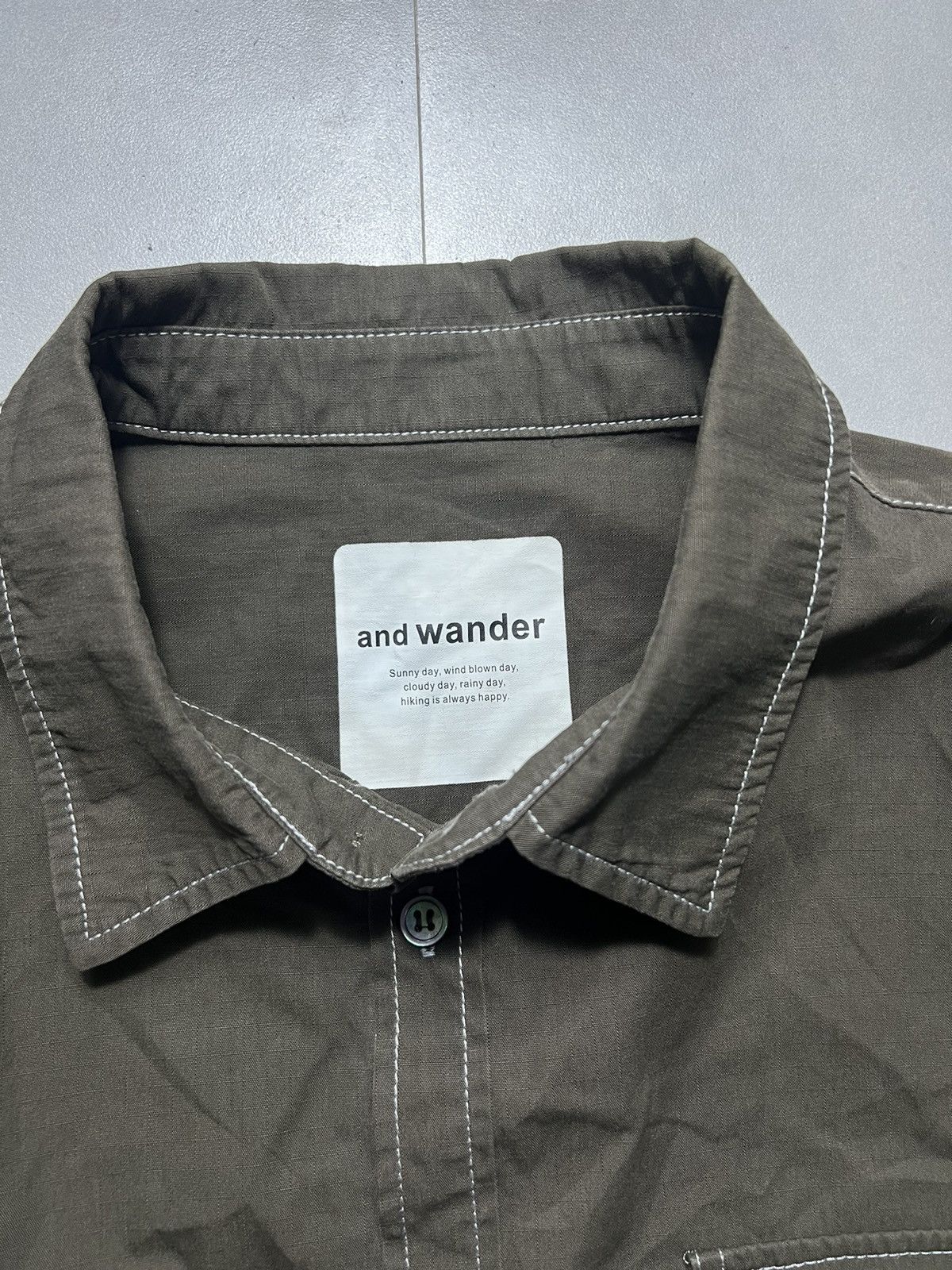And Wander And Wander - Cotton Rip Shirt Size US L / EU 52-54 / 3 - 5 Thumbnail