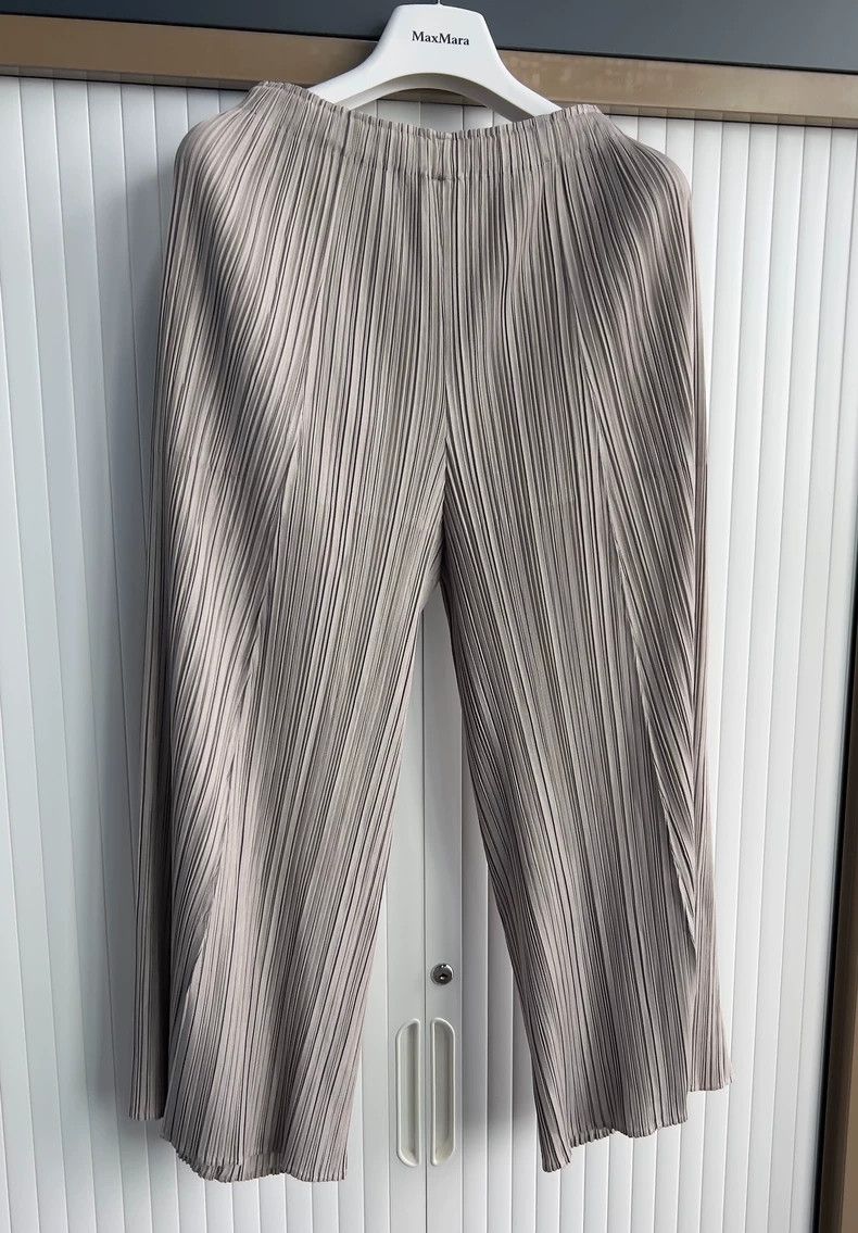 Issey Miyake issey miyake size:2 Grey wide-leg pants Size 42" / US 20 - 4 Thumbnail