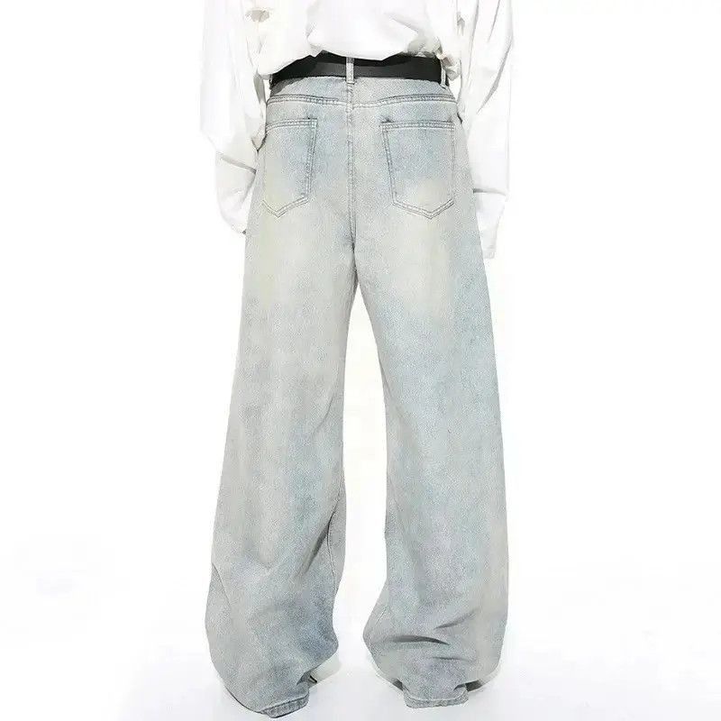Japanese Brand Light style washed blue baggy jeans Size US 32 / EU 48 - 5 Thumbnail