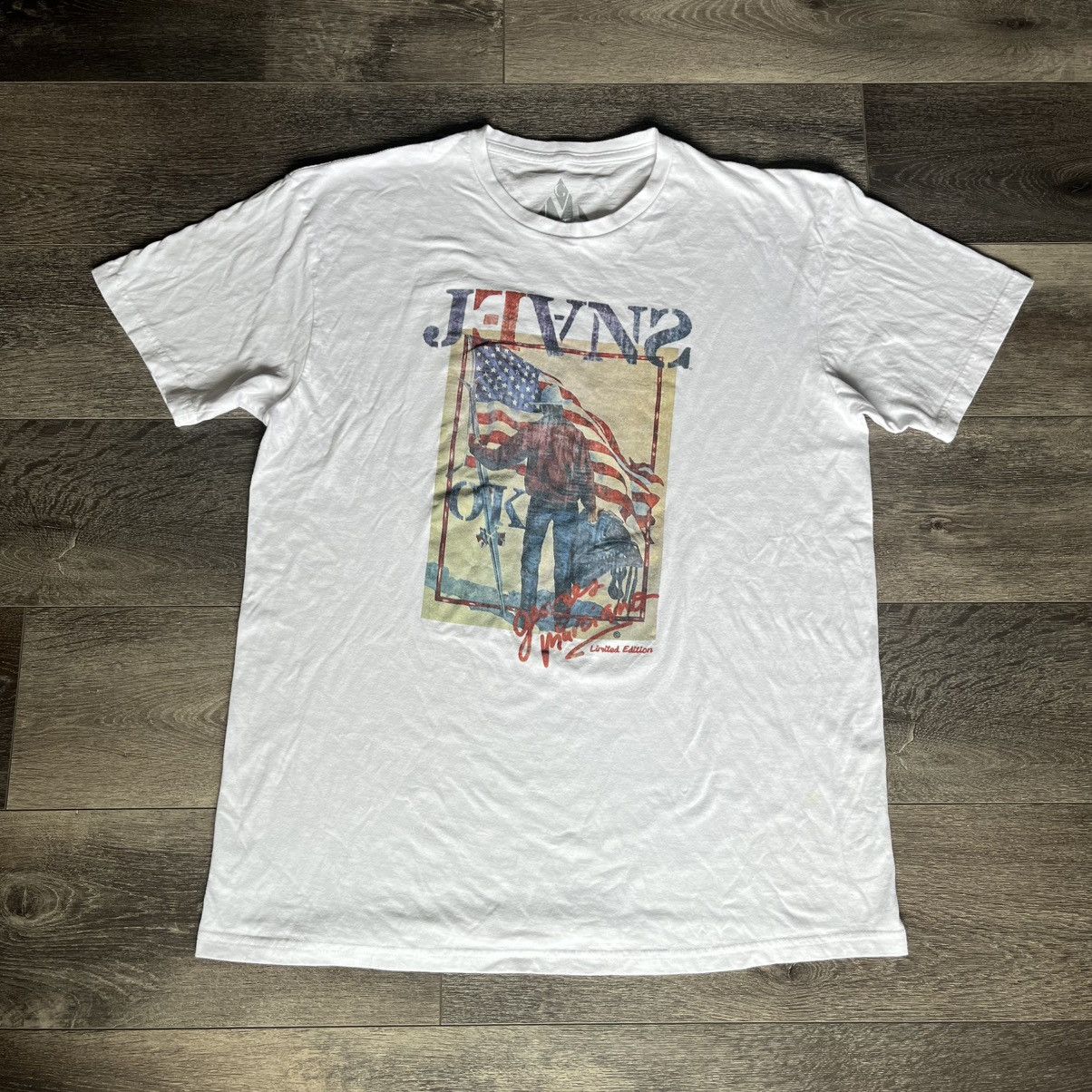 Georges Marciano Georges Marciano Jeans Limited Edition Stamp Graphic T Shirt Size US L / EU 52-54 / 3 - 1 Thumbnail