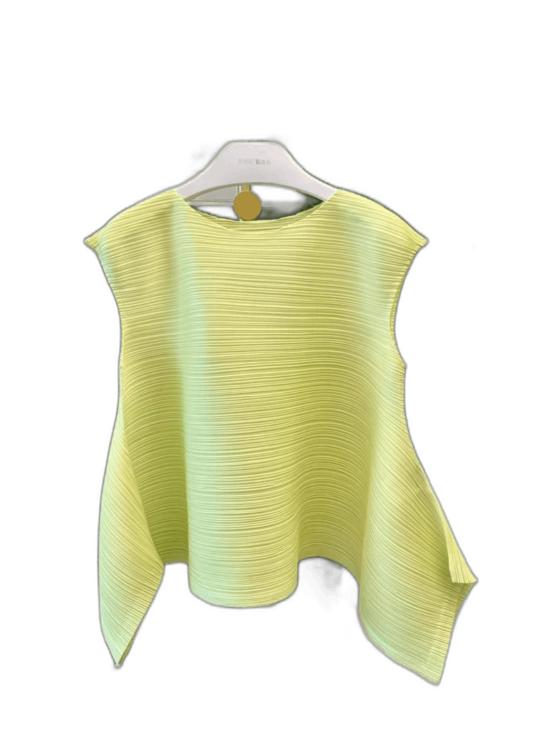Issey Miyake Issey Miyake Spring Collection Yellow Top Size ONE SIZE - 1 Thumbnail