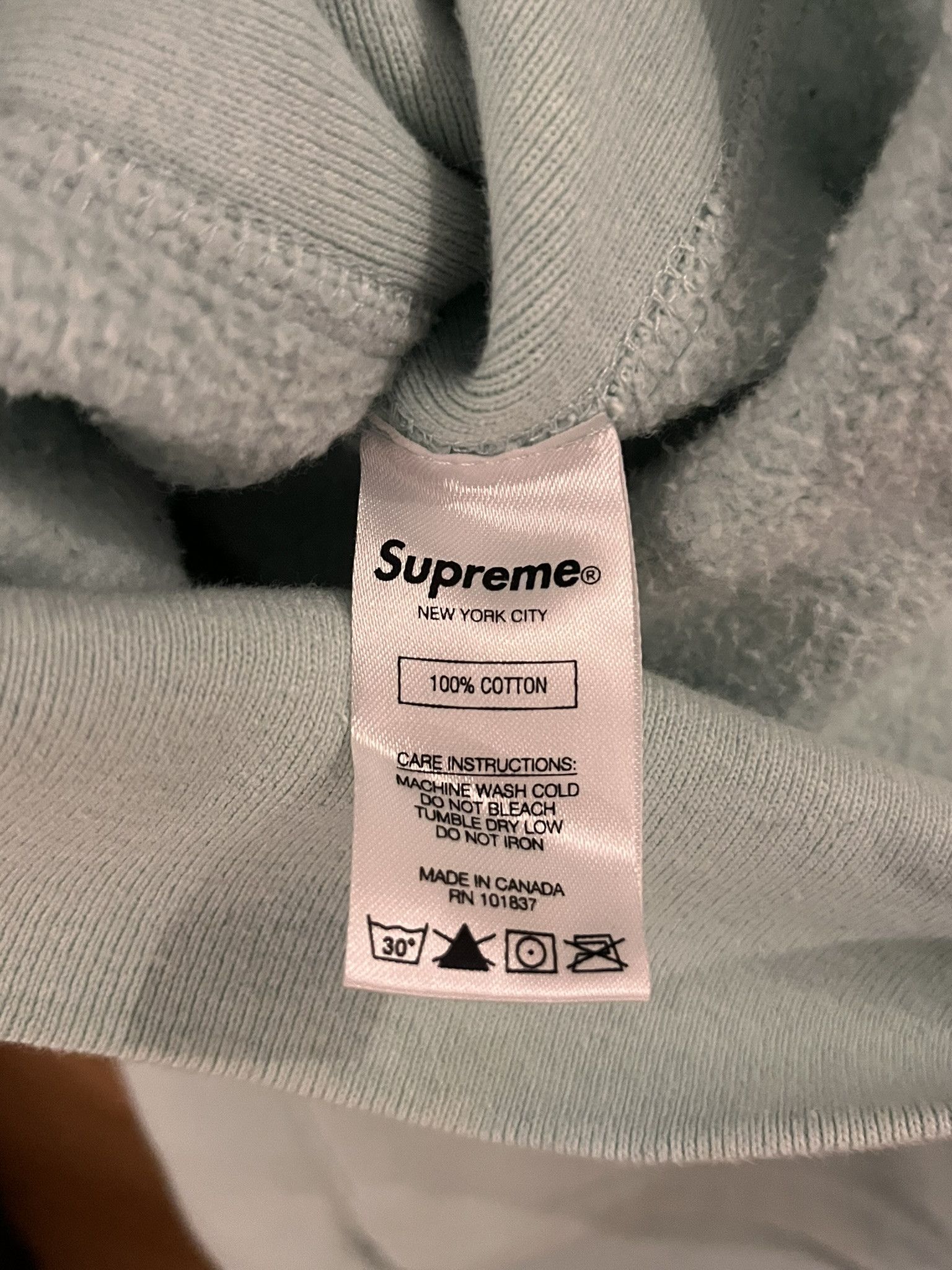 Supreme Supreme Brush Logo Hoodie Ice Blue XL Size US XL / EU 56 / 4 - 5 Thumbnail