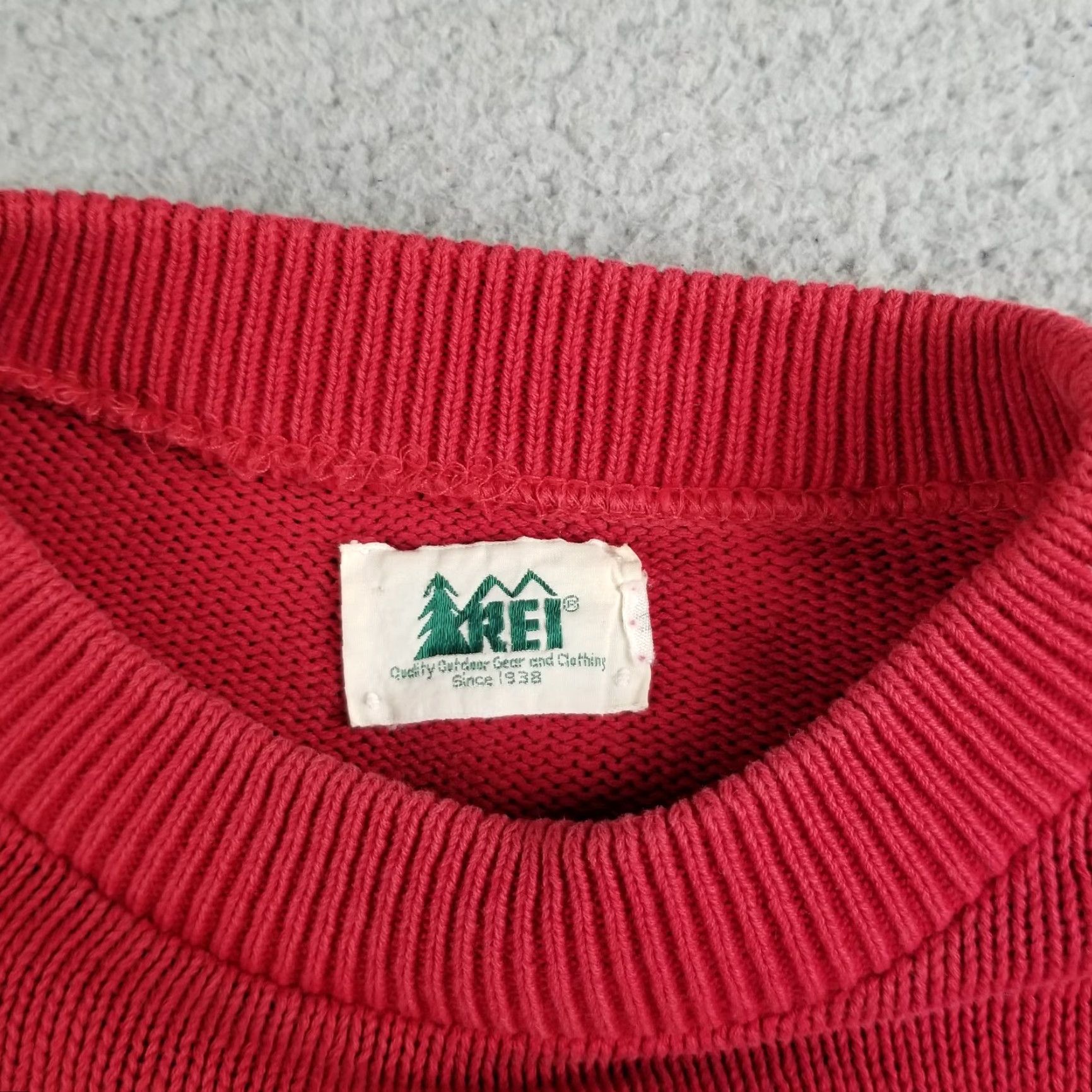Vintage VINTAGE REI Sweater Mens Medium Crew Neck Red Knit Pullover 80s 90s Casual Accessories Men Size US M / EU 48-50 / 2 - 2 Thumbnail