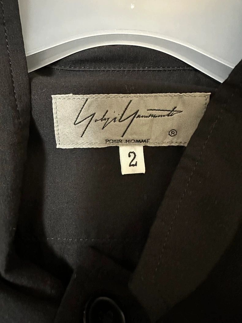 Yohji Yamamoto Yohji Yamamoto Black silk tunic button-down shirt 2506-Next Size US M / EU 48-50 / 2 - 4 Thumbnail