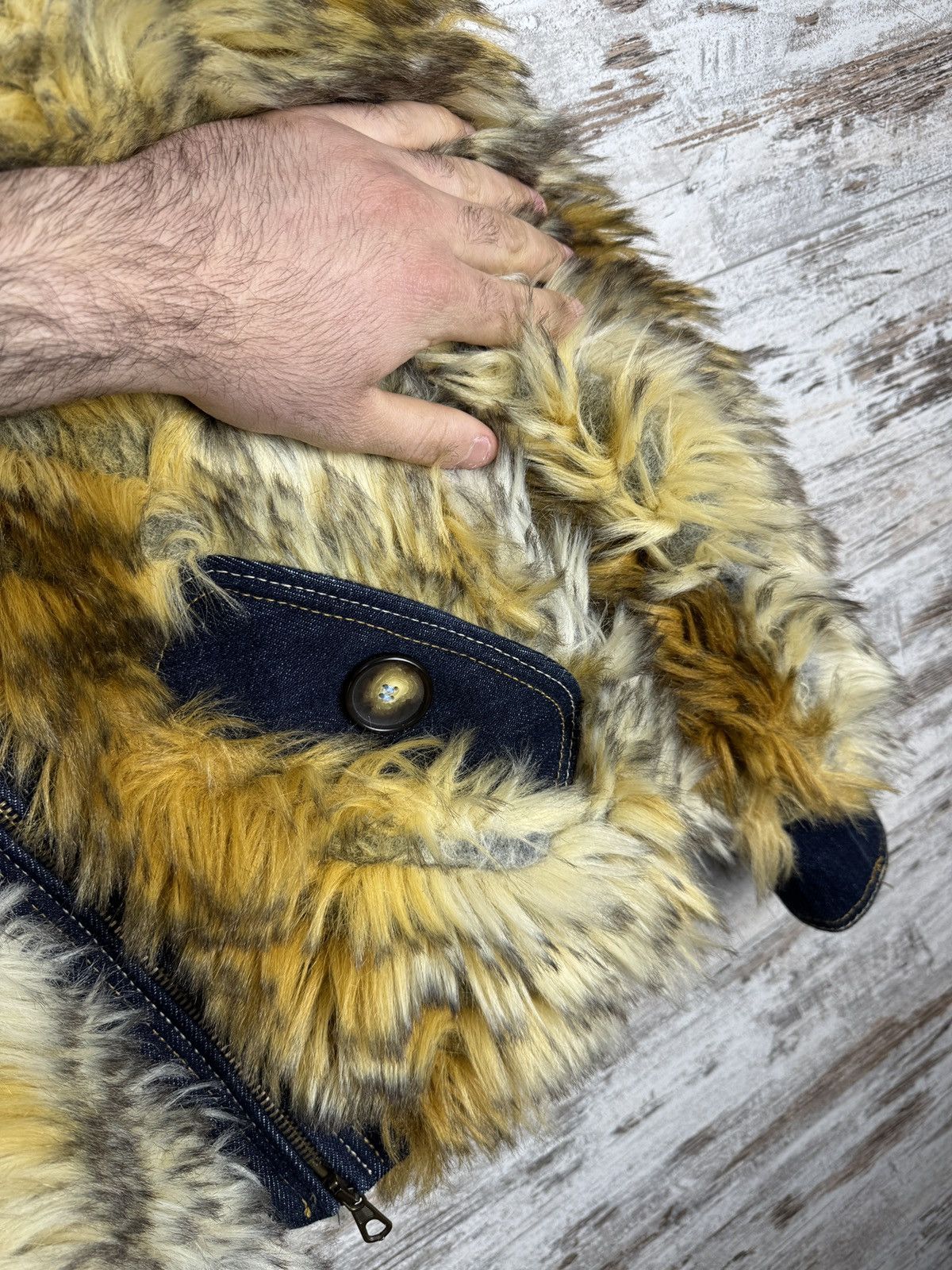 Miss Sixty Miss Sixty Fox Graphic Teddy Faux Fur Coat Y2K Sherpa Jacket Size S / US 4 / IT 40 - 9 Thumbnail