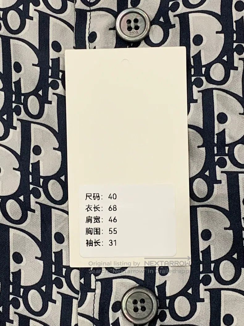 Dior Dior Silk full-print short-sleeved shirt black and white Size US XXS / EU 40 - 9 Thumbnail