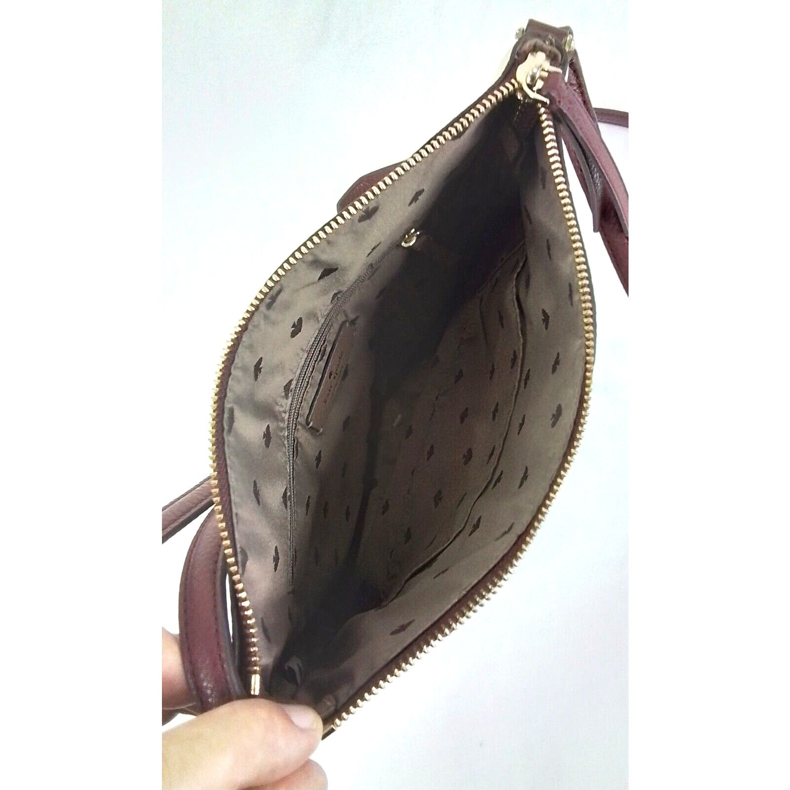 Kate Spade Kate Spade New York Leather Purse Brown Cream Size ONE SIZE - 9 Thumbnail