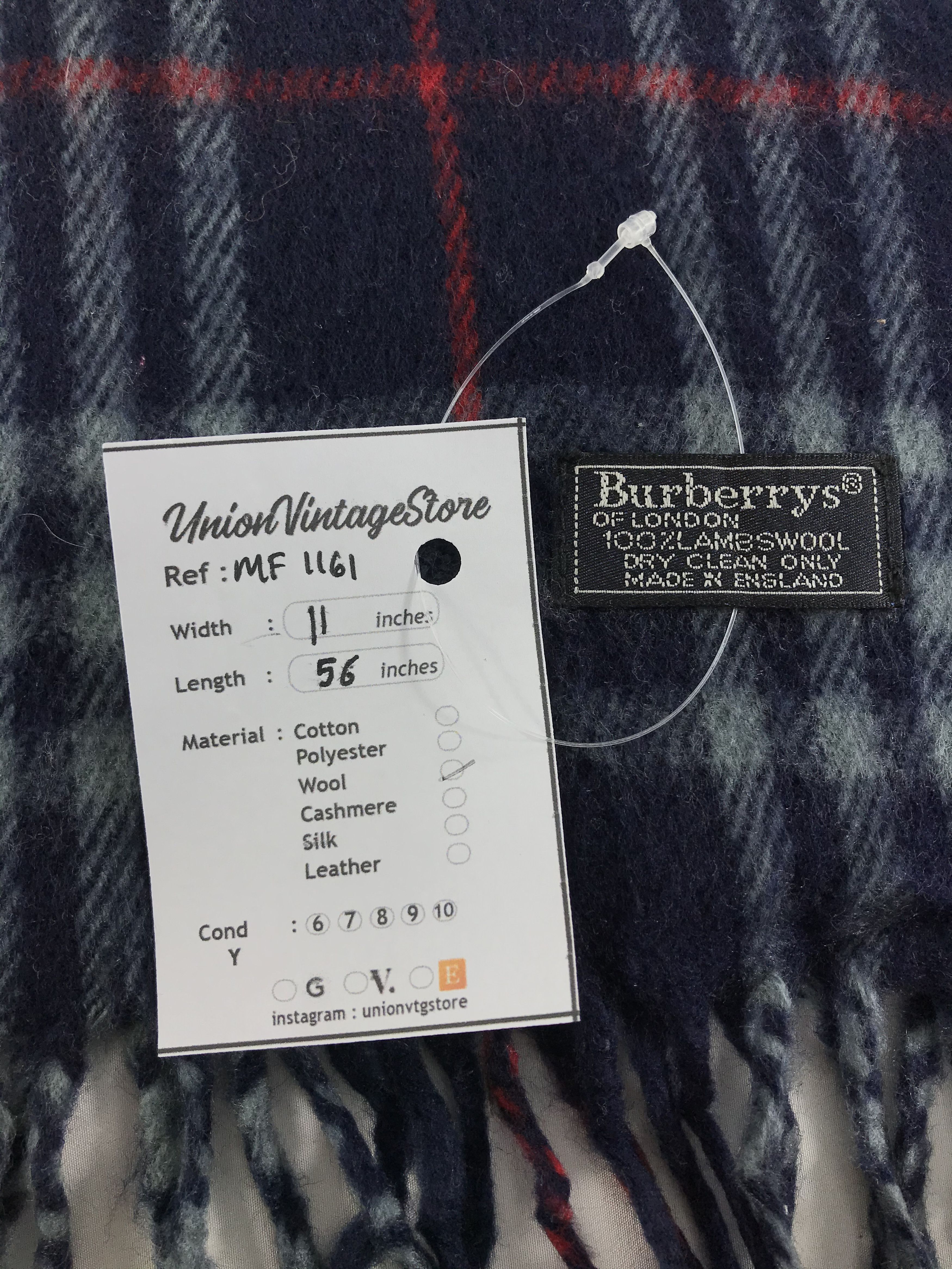 Burberry Vintage Burberry Scarf/Muffler/Neckwear MF1161 Size ONE SIZE - 4 Thumbnail