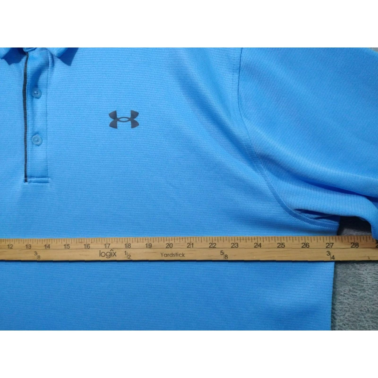 Under Armour Under Armour UA Shirt Mens 3XL Blue Tech Polo Short Sleeve Loose Golf Size US XXL / EU 58 / 5 - 4 Thumbnail