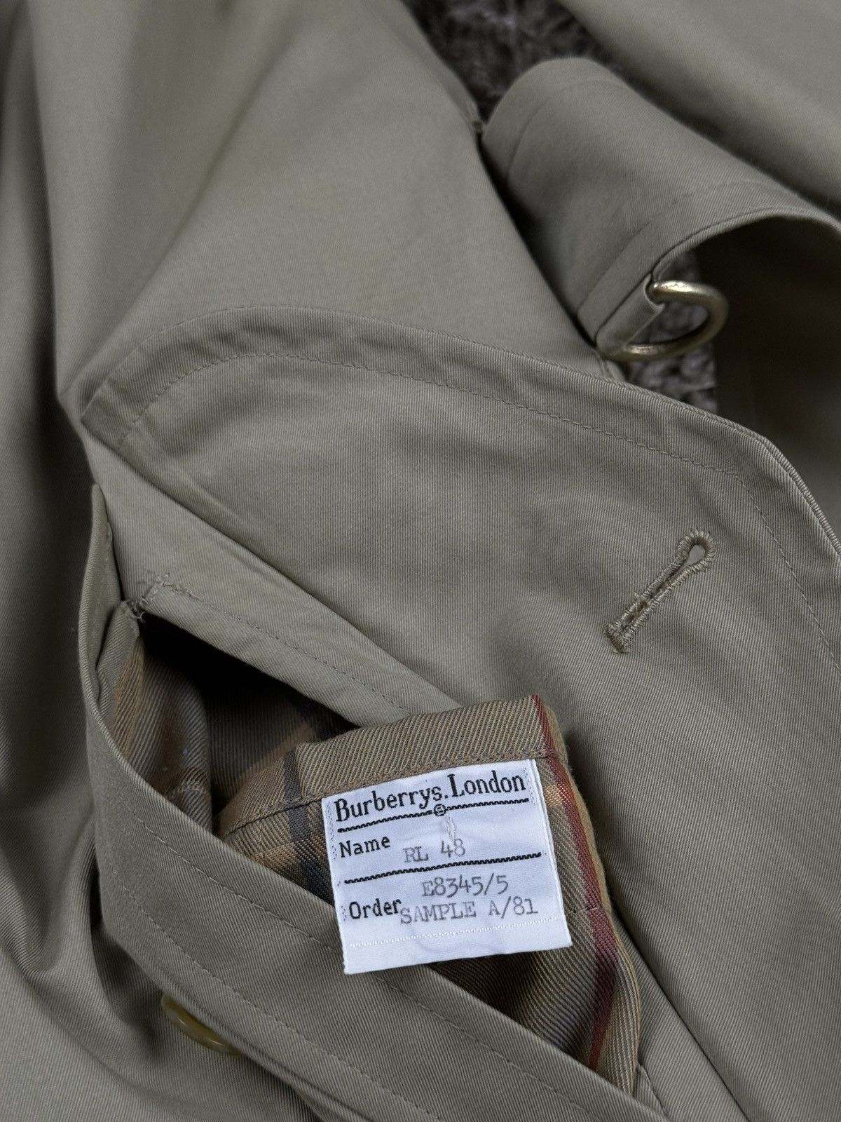 Burberry × Vintage Vintage trench coat Burberry original luxury streetwear item Size M / US 6-8 / IT 42-44 - 6 Thumbnail