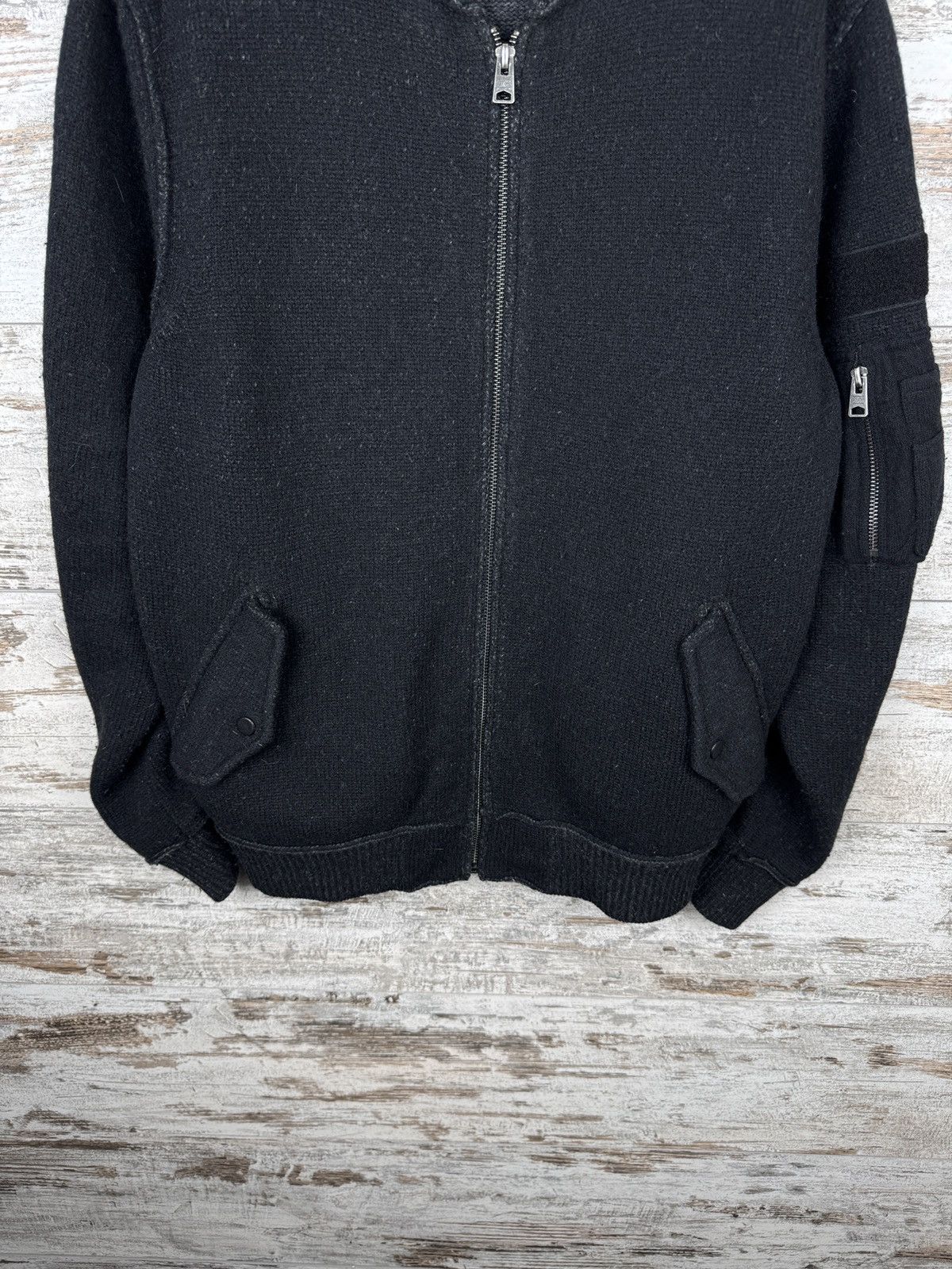 Allsaints Vintage AllSaints TATTON ZIP THROUGH jacket bombers wool Size US M / EU 48-50 / 2 - 4 Thumbnail