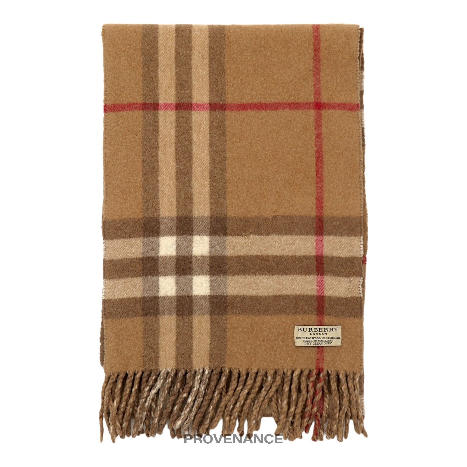 🔴 Burberry Scarf Two-Tone Nova Check Merino Wool