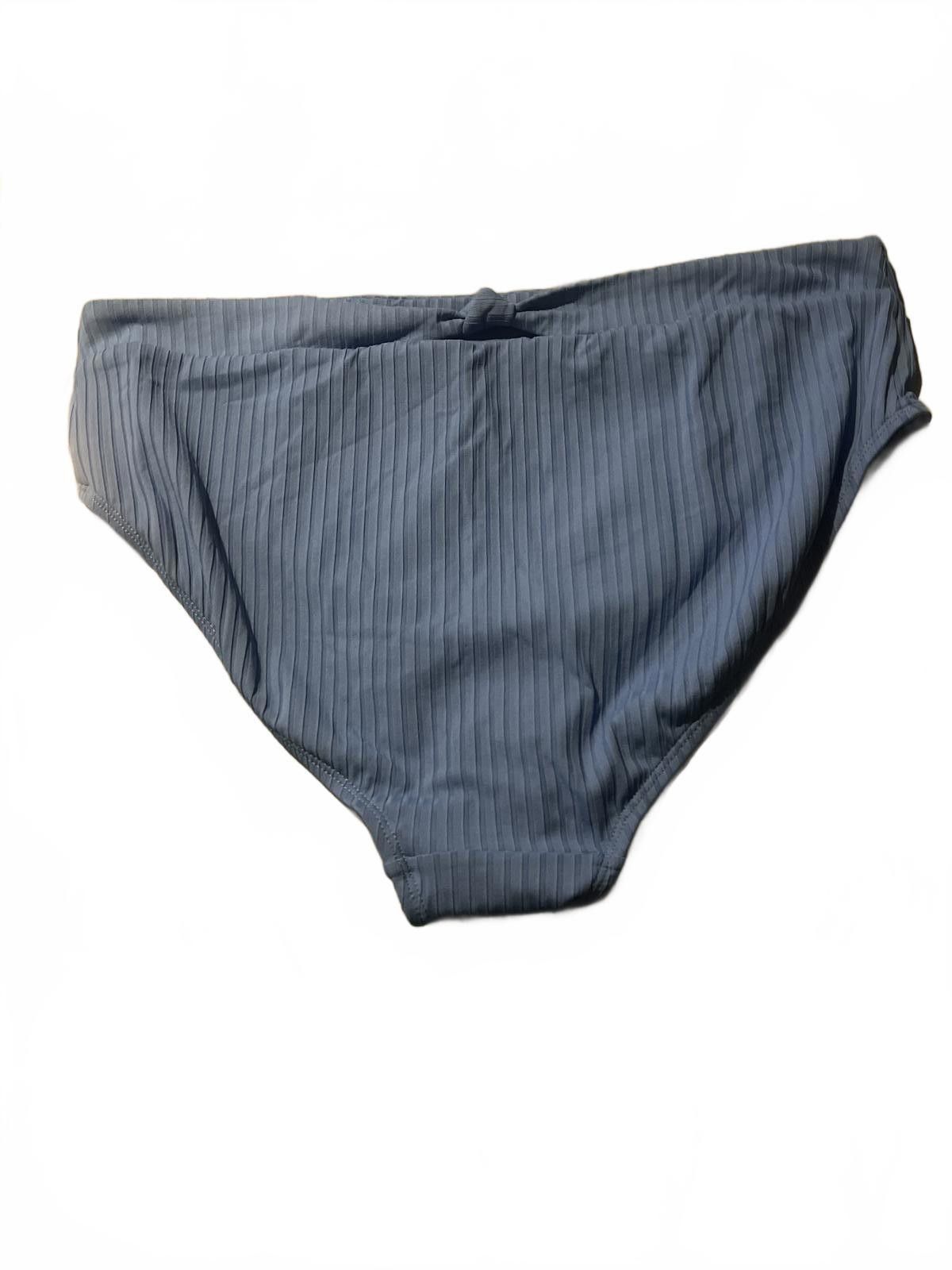 Other Blue Ribbed Two-Piece Women's Swimsuit with Cutouts 2X Size ONE SIZE - 6 Thumbnail