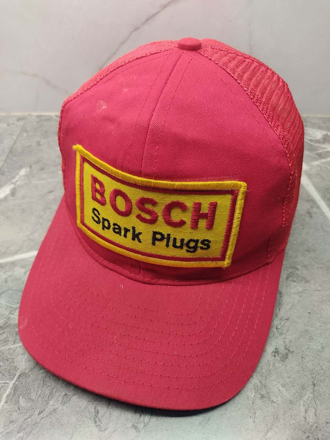 Japanese Brand Vintage Bosch Spark Plug Trucker Hat Cap Size ONE SIZE - 1 Thumbnail