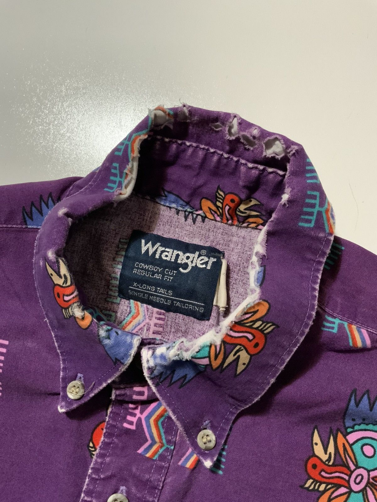 Wrangler Vintage Wrangler Cowboy Cut Rodeo Southwestern Aztec Shirt Size US M / EU 48-50 / 2 - 10 Thumbnail