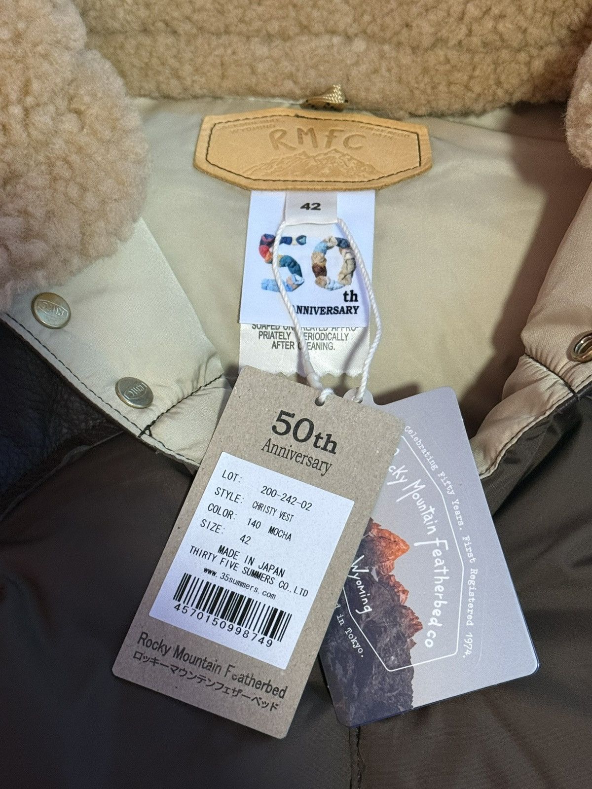 Rocky Mountain Featherbed Rocky Mountain Featherbed Christy Vest Mocha 42 Size US M / EU 48-50 / 2 - 2 Thumbnail