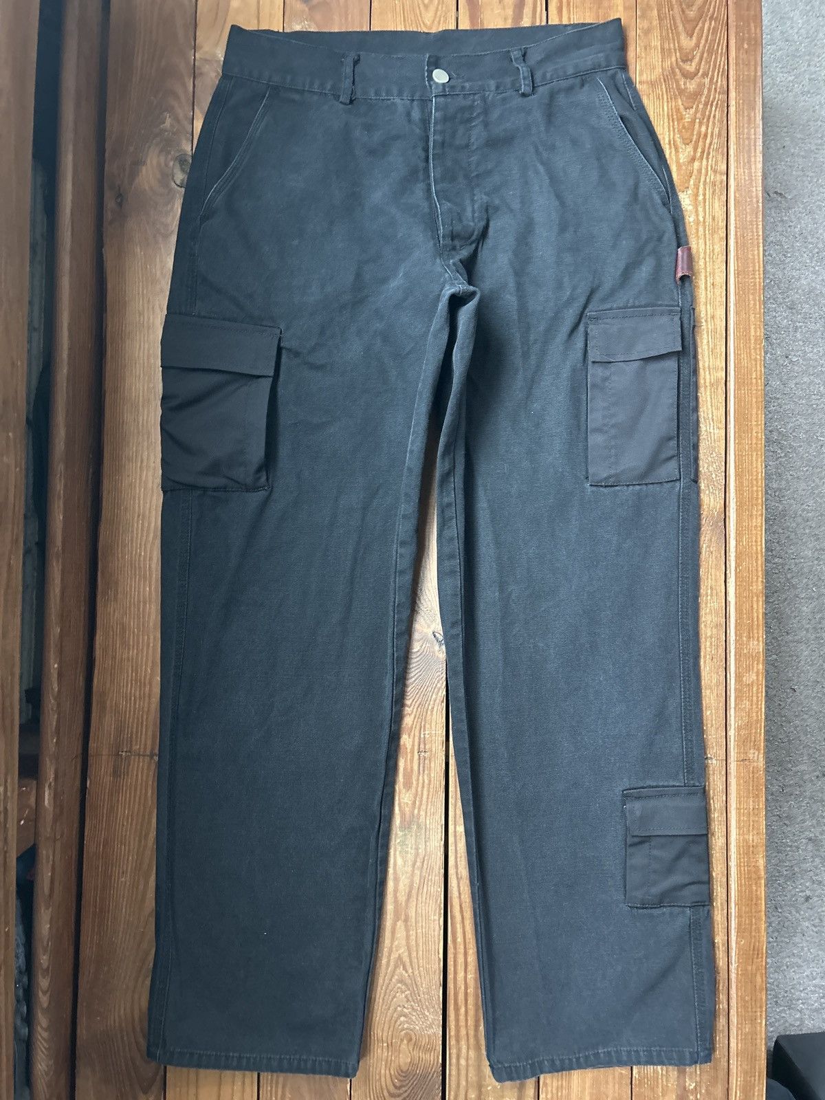 Fugazi Fugazi Black Carpenter Cargo Pants Size US 30 / EU 46 - 1 Thumbnail