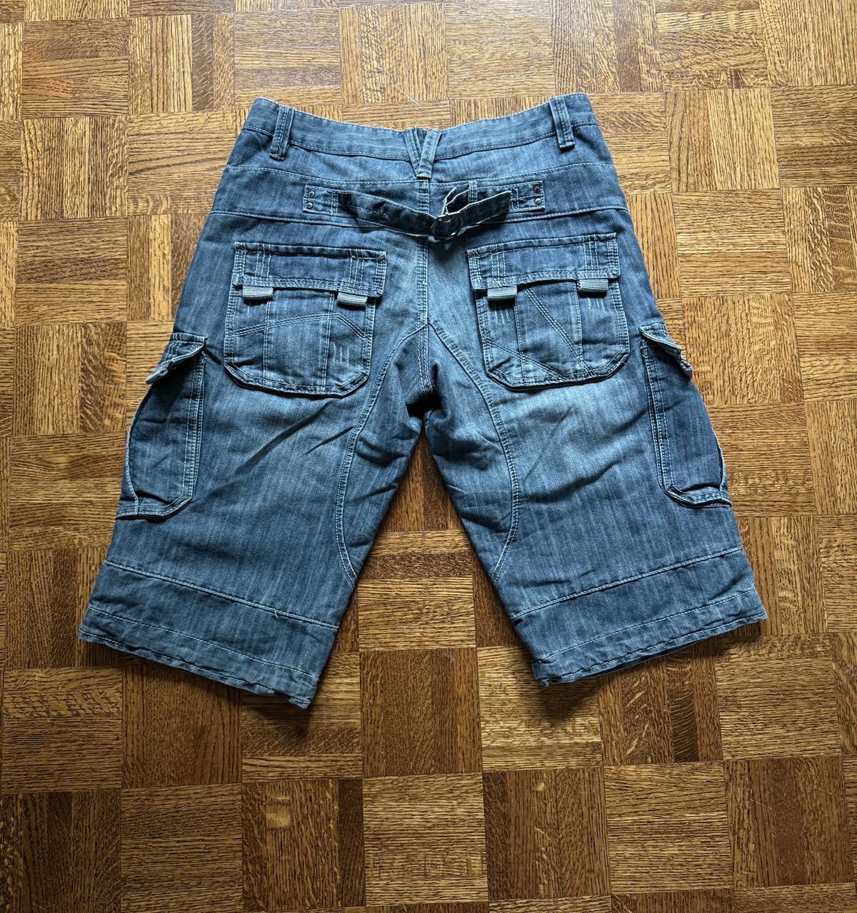 Vintage Vintage Buckleback Cargo Denim Shorts Size Small Size US 30 / EU 46 - 2 Thumbnail