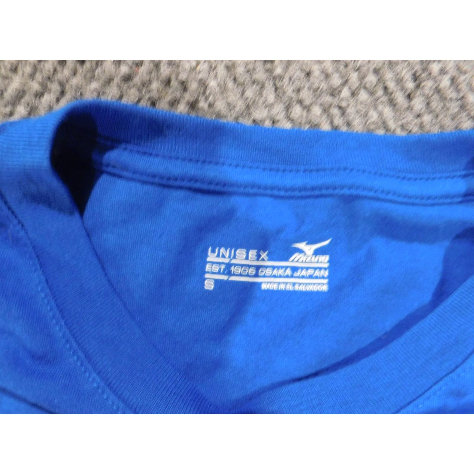 Mizuno Mizuno Shirt Small Men Blue Short Sleeve Crew Neck Cotton Logo T-Shirt Vintage No Pattern Size US S / EU 44-46 / 1 - 6 Thumbnail