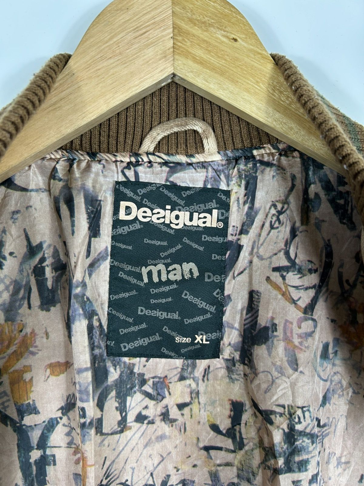 Desigual × Vintage ⚡️Y2K Desigual Man Zipper Bomber Jacket Size US XL / EU 56 / 4 - 10 Thumbnail