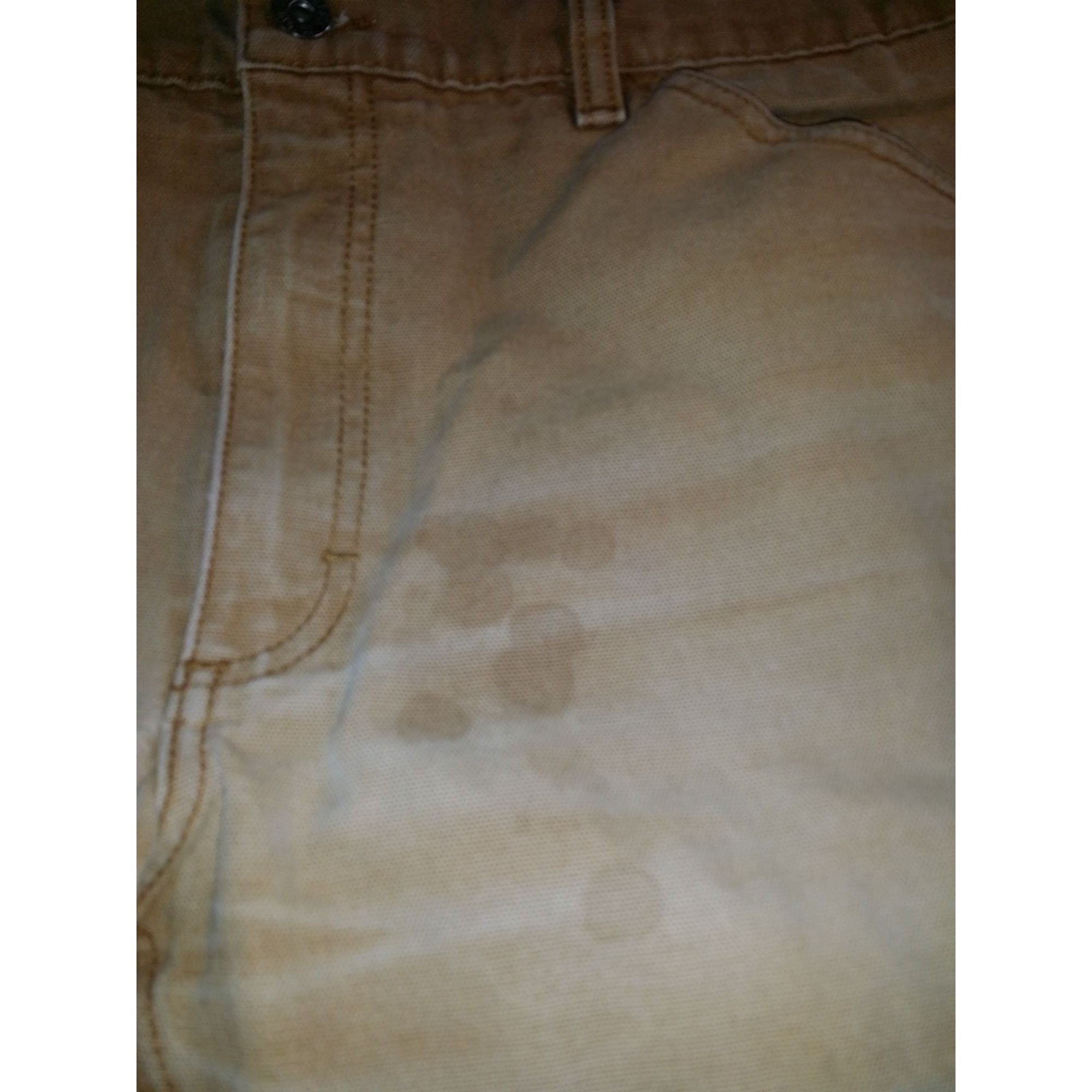 Iron & Resin Iron And Resin Pants Men Sz 36 Khaki Raw Hem Made In USA Wor Size US 36 / EU 52 - 4 Thumbnail