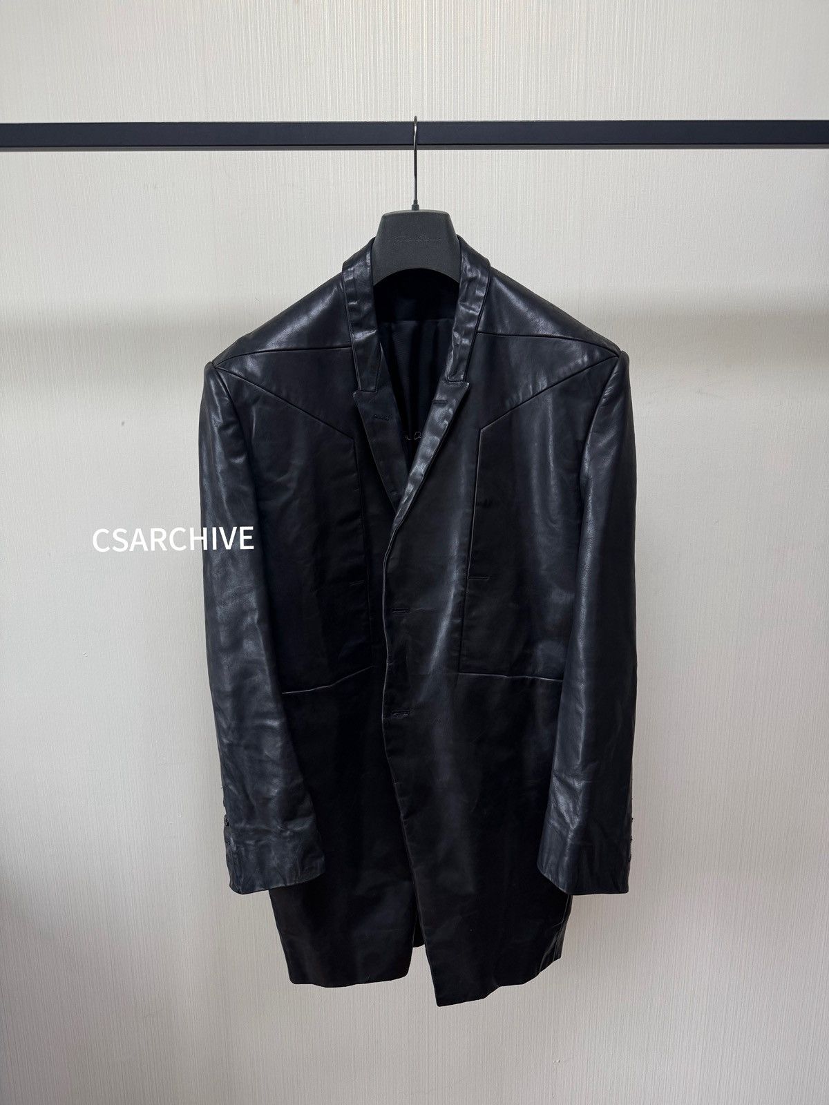 Rick owens22FW Leather Tatlin coat