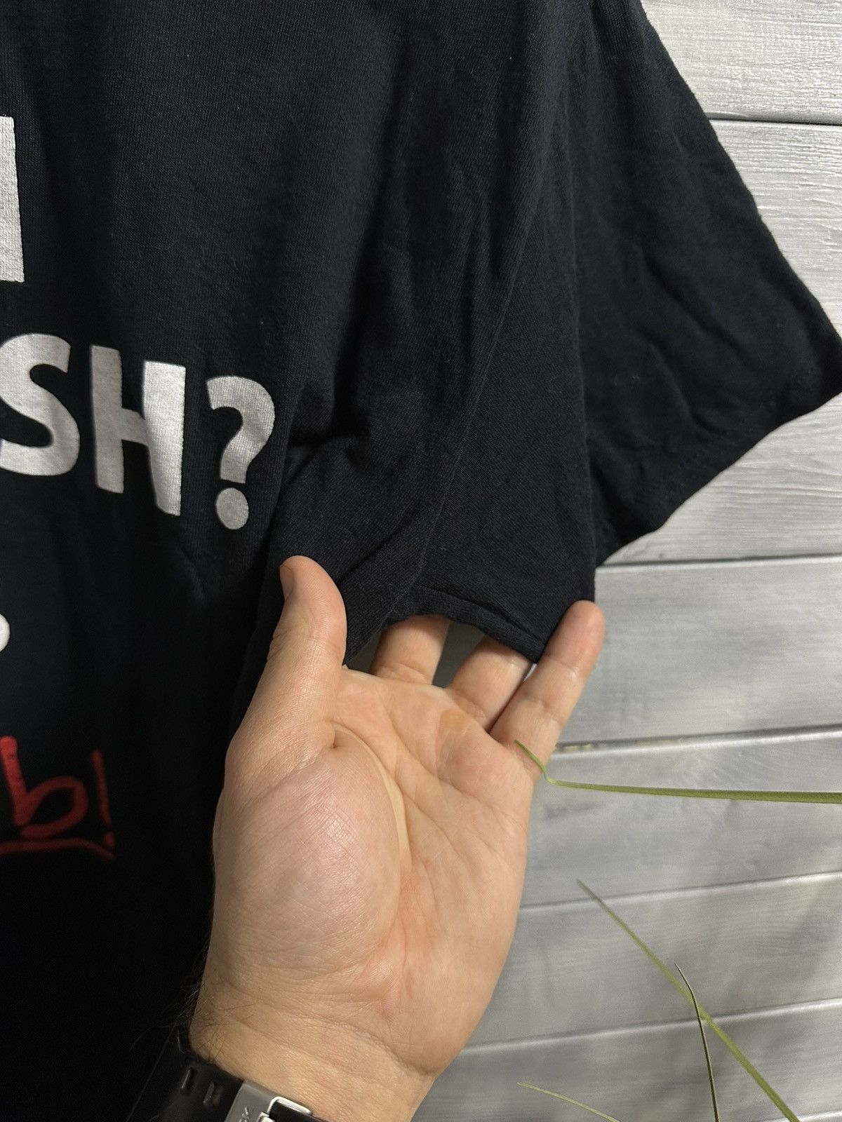 Vintage Rare Humor T-Shirt “Am I Childish?” Y2K Japan Size US M / EU 48-50 / 2 - 5 Thumbnail