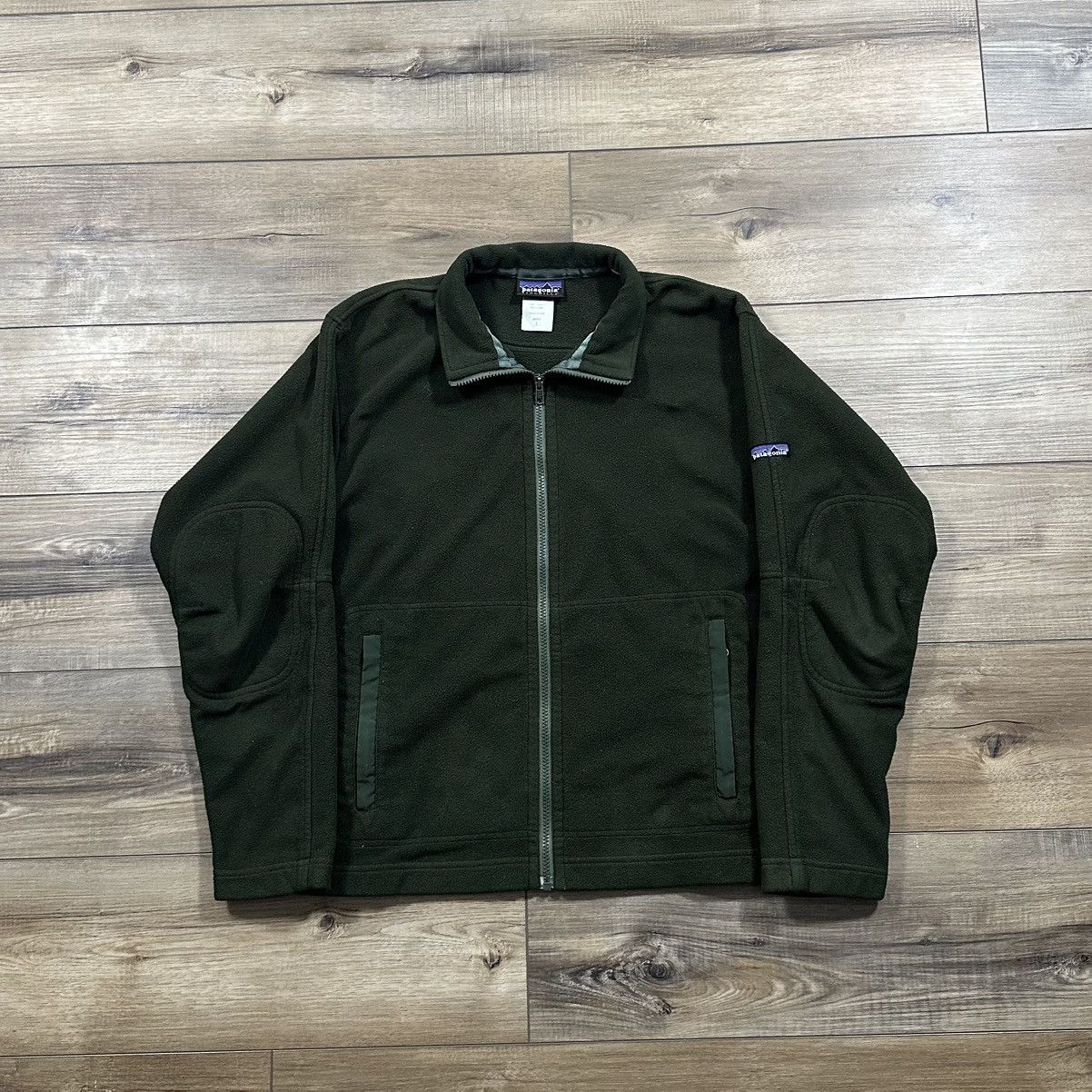 Patagonia Vintage 2000s Patagonia Synchilla Dark Green Zip Up Jacket Size US S / EU 44-46 / 1 - 1 Thumbnail