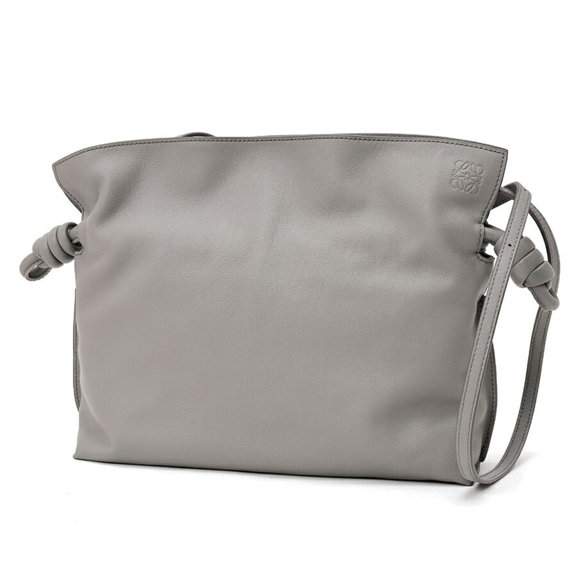 Loewe Loewe Flamenco Clutch Medium Shoulder Bag, Napa Calf Leather, Gray Size ONE SIZE - 1 Thumbnail
